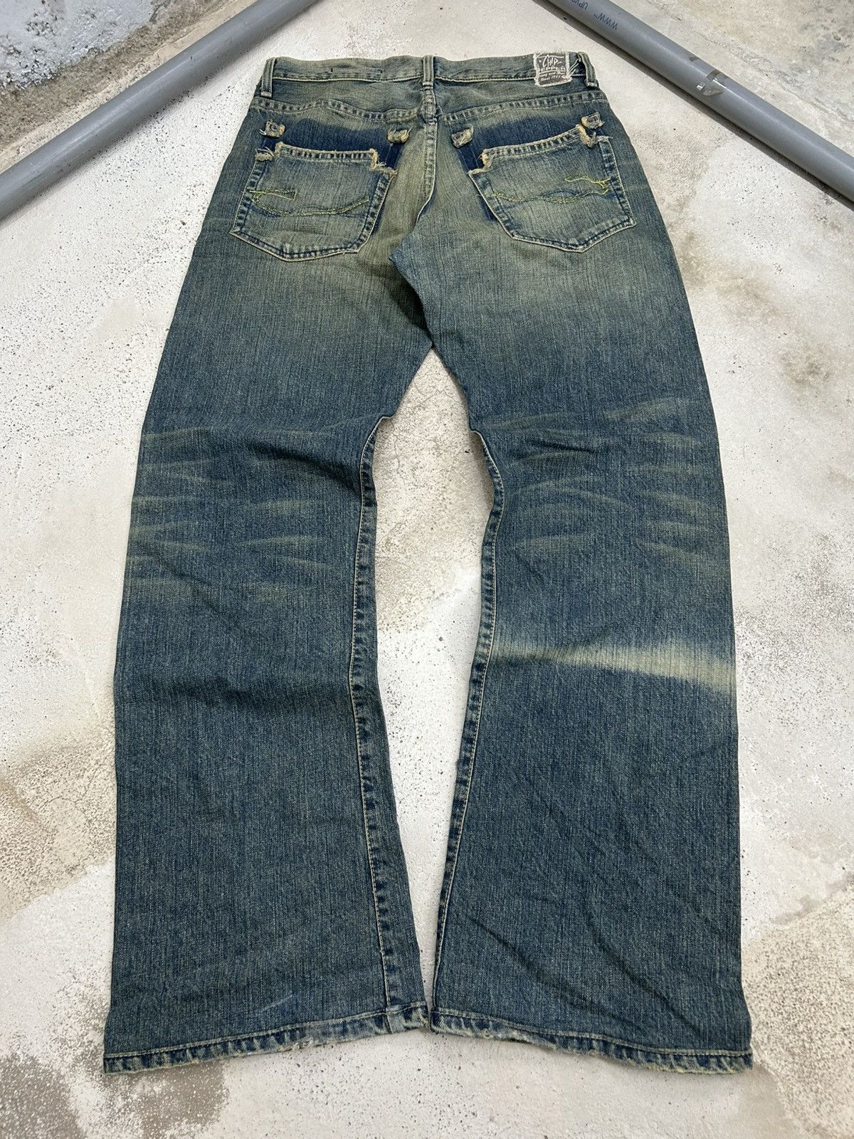 Hysteric Glamour Chip Pepper Jean Baggy Mud Washed Whisker Distressed Size US 30 / EU 46 - 2 Thumbnail