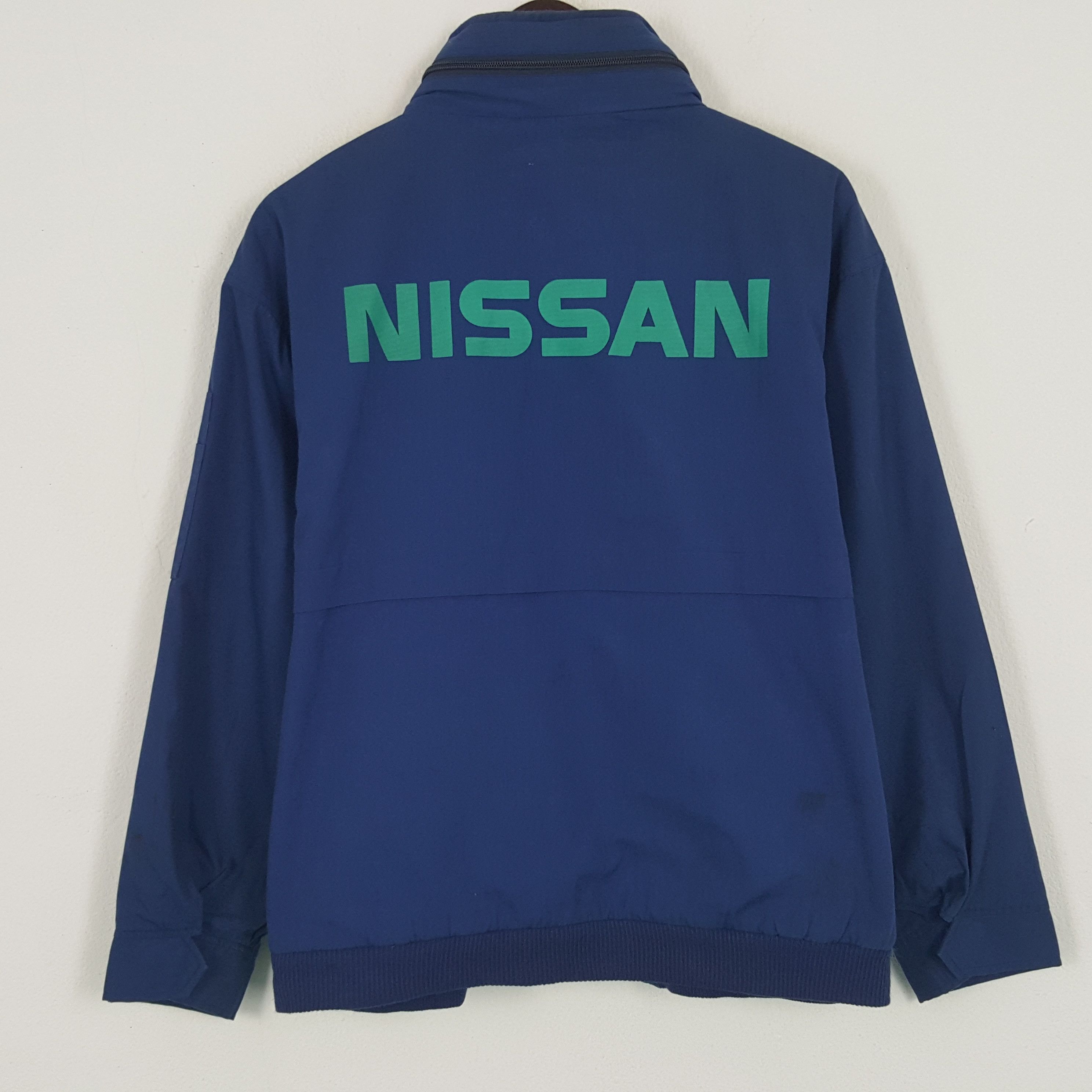 Japanese Brand × Vintage Vintage Nissan Big Design Zipper Windbreaker Jacket Size US XL / EU 56 / 4 - 1 Thumbnail