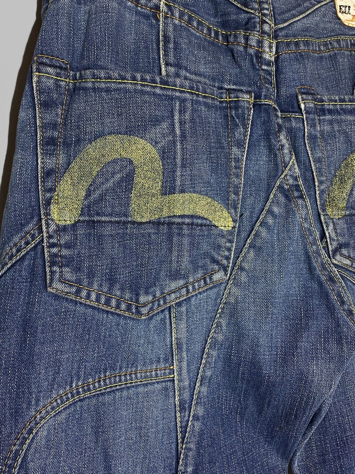 Evisu Vintage Evisu Patchwork Y2k Japanese Blue Washed Denim Jeans Size US 29 - 10 Thumbnail