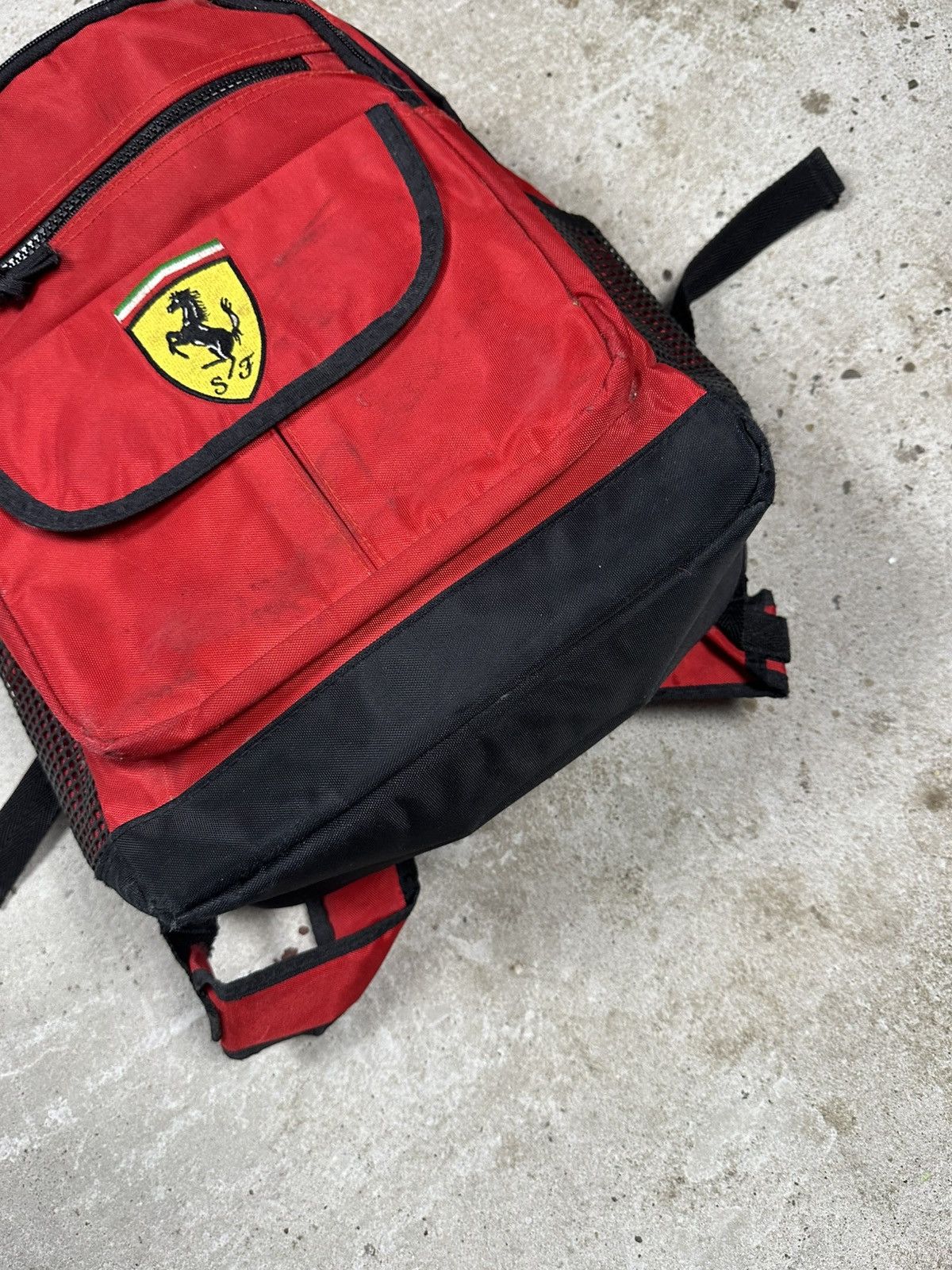 Ferrari Vintage Y2K Ferrari Red Back Pack Bag Size ONE SIZE - 7 Thumbnail