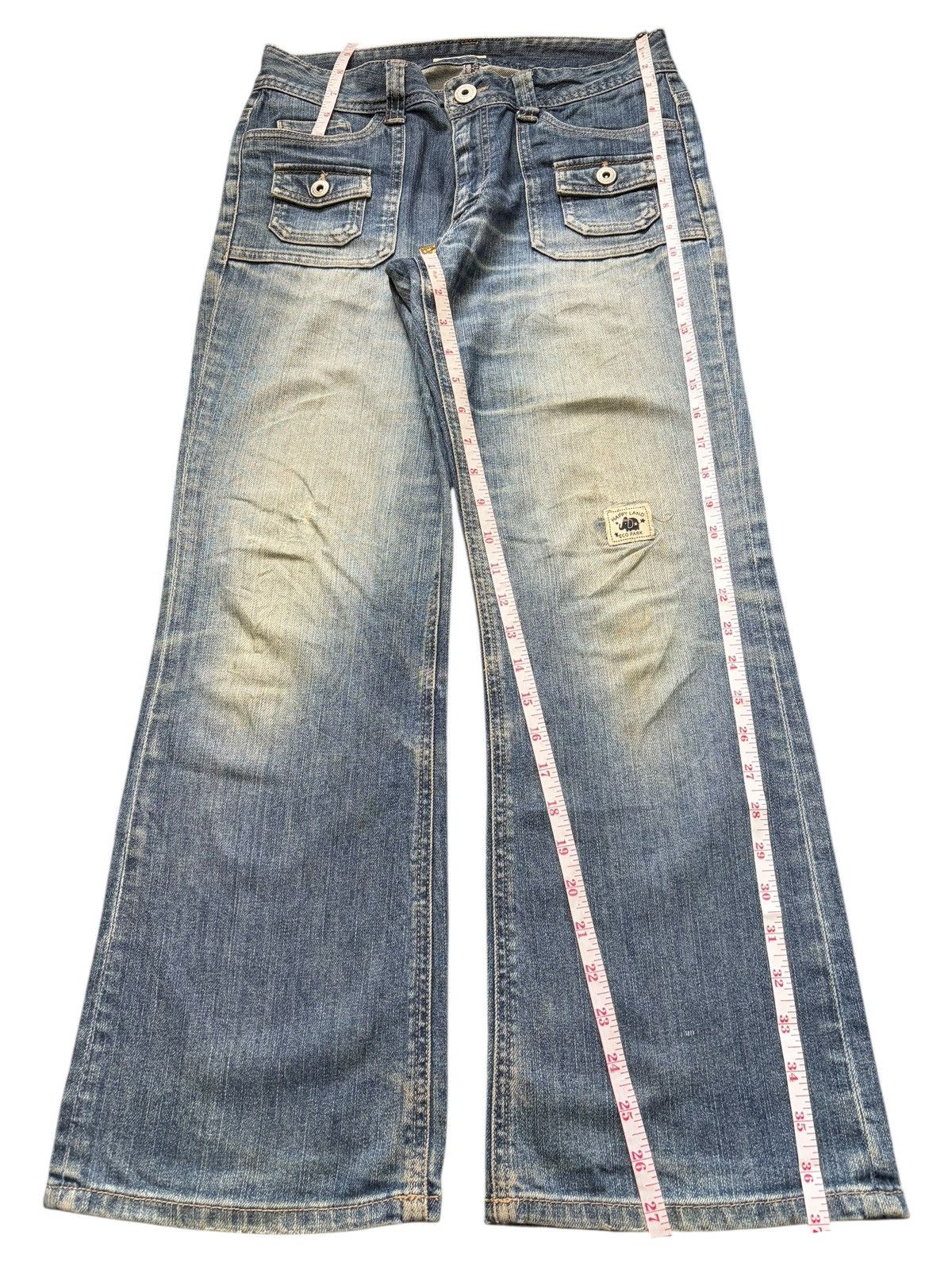 Diesel Vintage Japanese Brand Distress Bush Pant Flare Jeans Size 29" - 7 Thumbnail