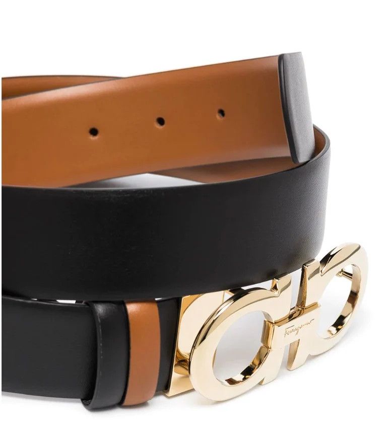 Salvatore Ferragamo o1s1rm0526 Size : OS / Belt in Brown/Black Size ONE SIZE - 2 Thumbnail
