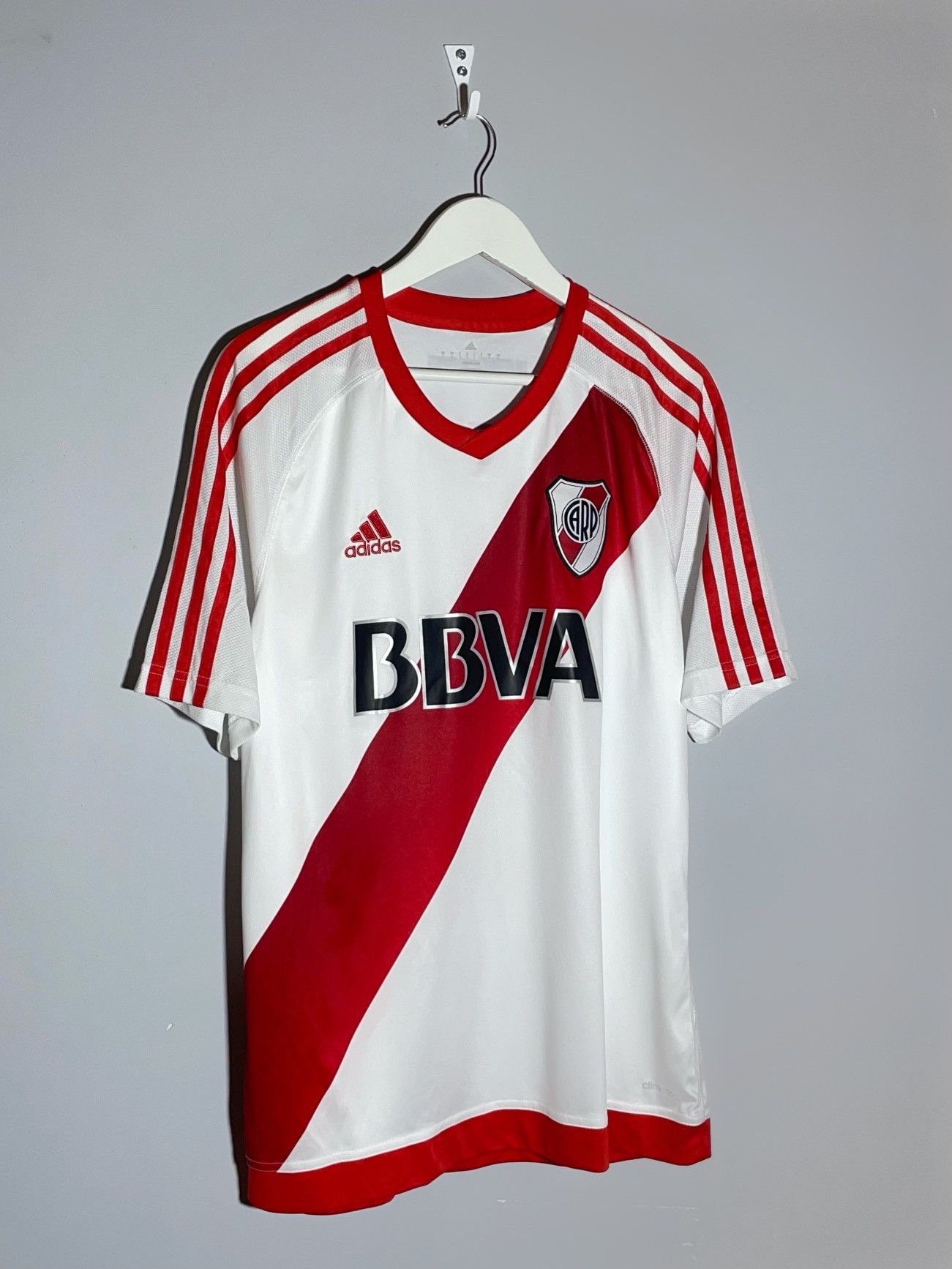 Adidas River Plate Adidas 2015/16 Home Y2k Football Shirt Size US L / EU 52-54 / 3 - 2 Thumbnail