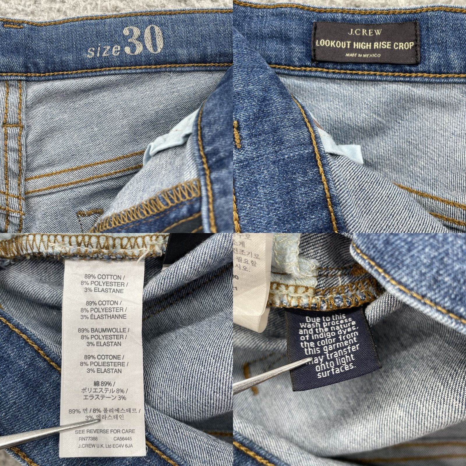 J.Crew J.Crew Jeans 30 Lookout High Rise Crop Slim Chic 90s Blue Womens Size 30" / US 8 / IT 44 - 8 Thumbnail