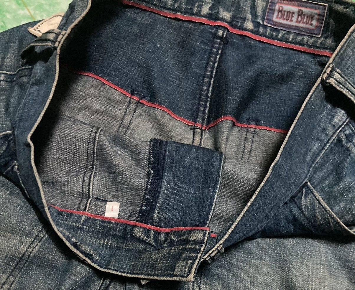 Blue Blue Japan × Japanese Brand × Vintage Vintage Blue Blue Pattern Usn 70s Size US 32 / EU 48 - 6 Thumbnail
