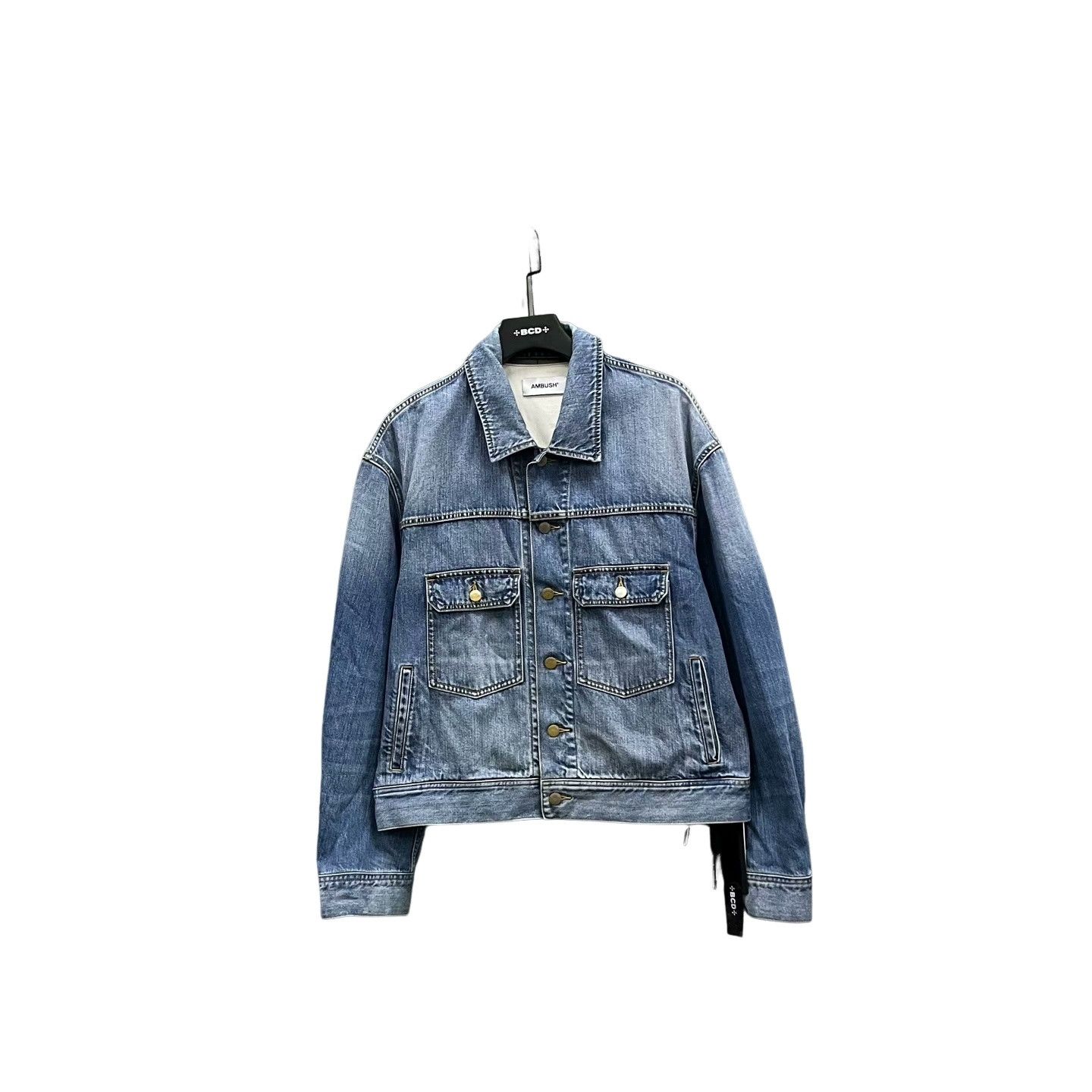 Ambush Design AMBUSH Washed Logo Denim Jacket Size 2 Size US M / EU 48-50 / 2 - 1 Thumbnail