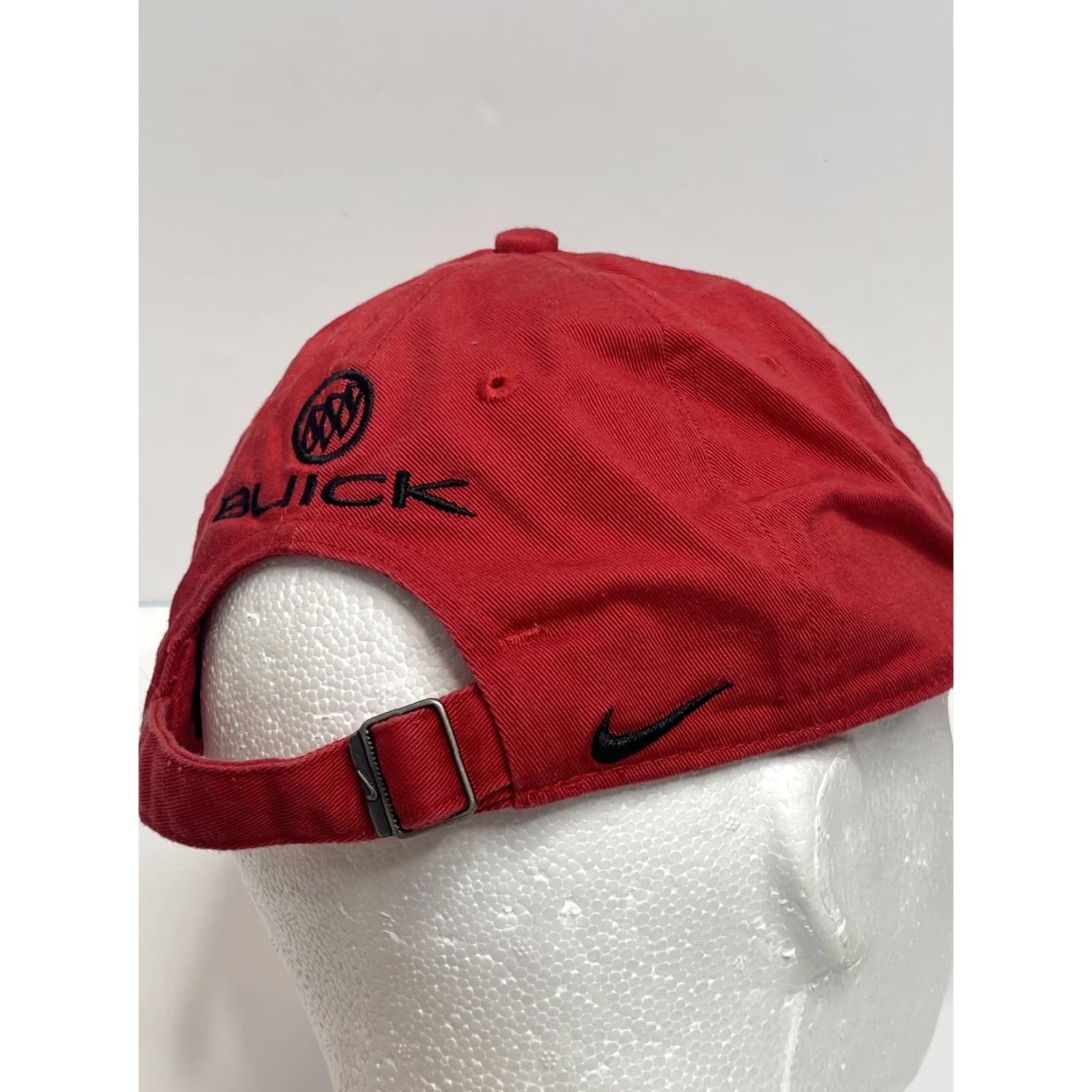 Nike NIKE TW Tiger Woods Buick Embroidered Signature Golf Hat Baseball Cap Adjustable Red Mens Baseball Cap Size ONE SIZE - 5 Thumbnail