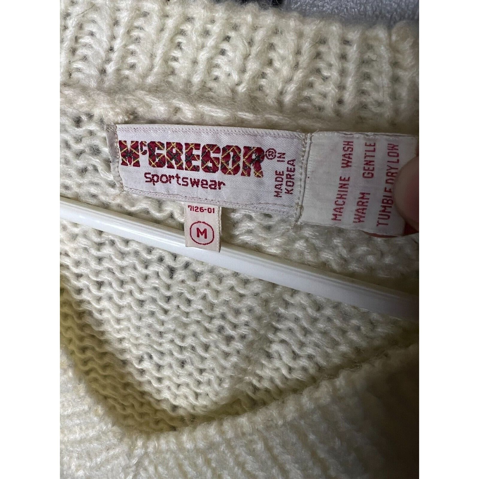 McGregor × Vintage Vintage McGregor Sportswear Wool Acrylic Pullover Crewneck S Size US M / EU 48-50 / 2 - 4 Thumbnail