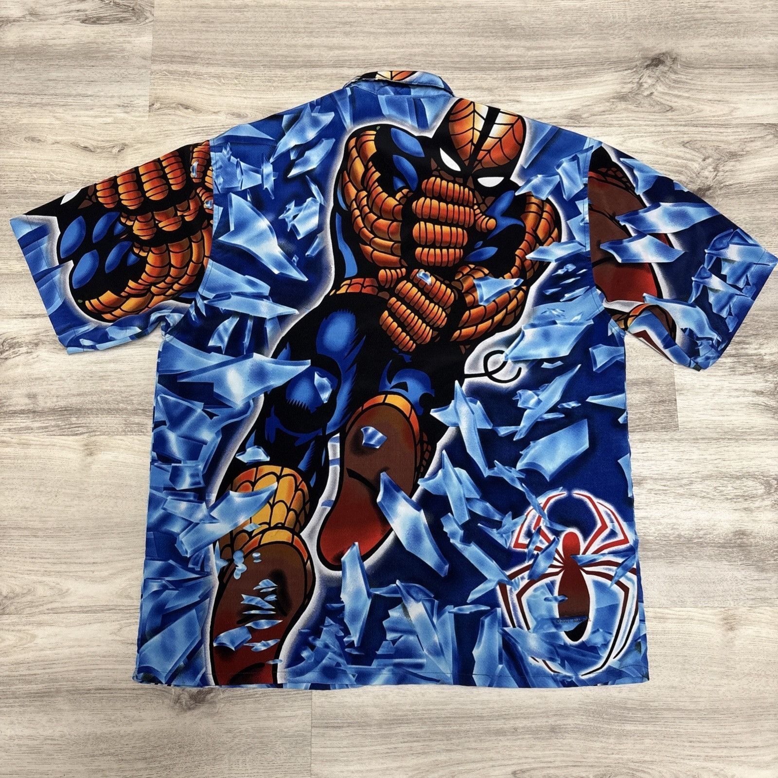 Marvel Comics Vintage Marvel Spiderman Shirt Mens L All Over Graphic Print Size US L / EU 52-54 / 3 - 5 Thumbnail