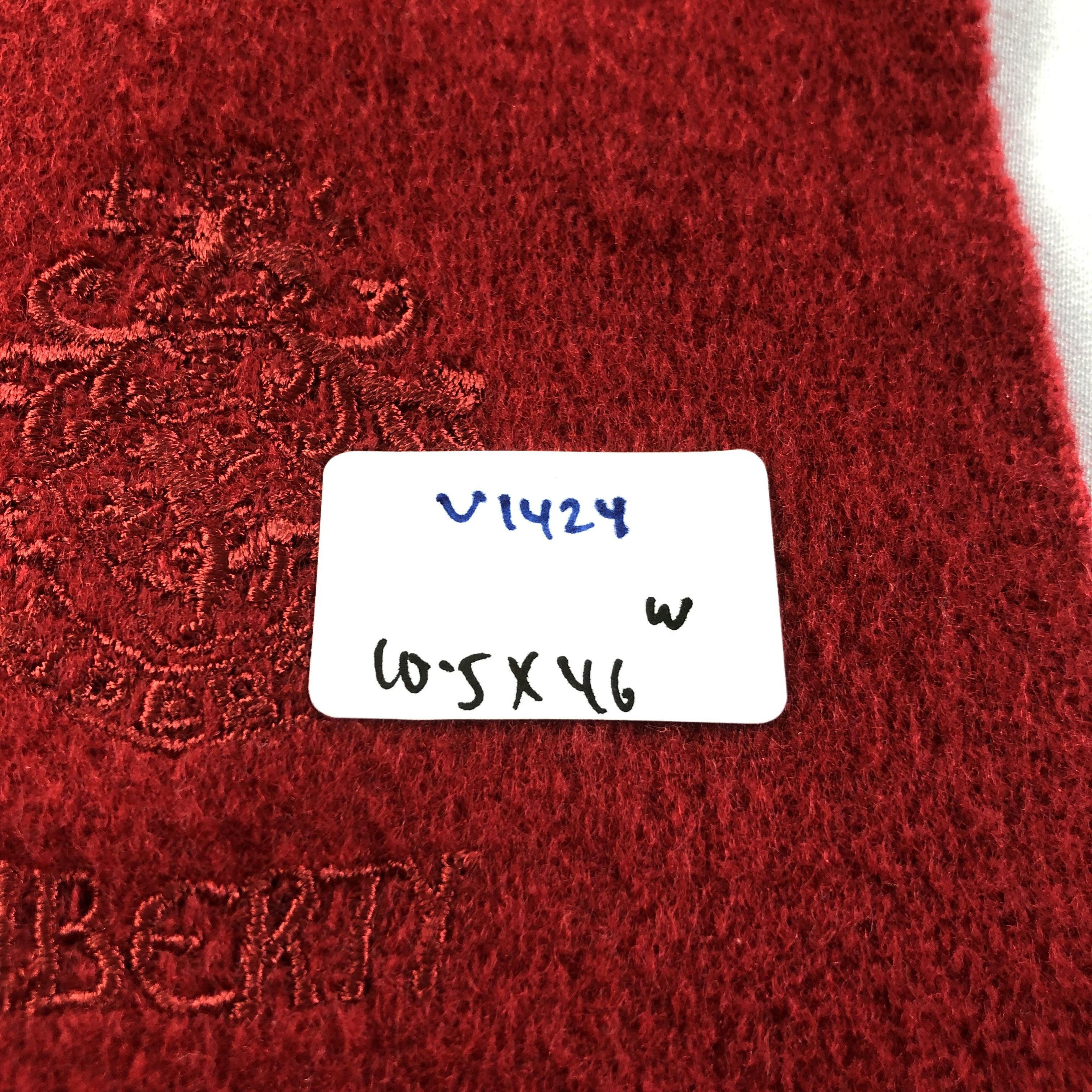 Liberty Liberty Red Wool Scarf Muffler V1424 Size ONE SIZE - 6 Thumbnail
