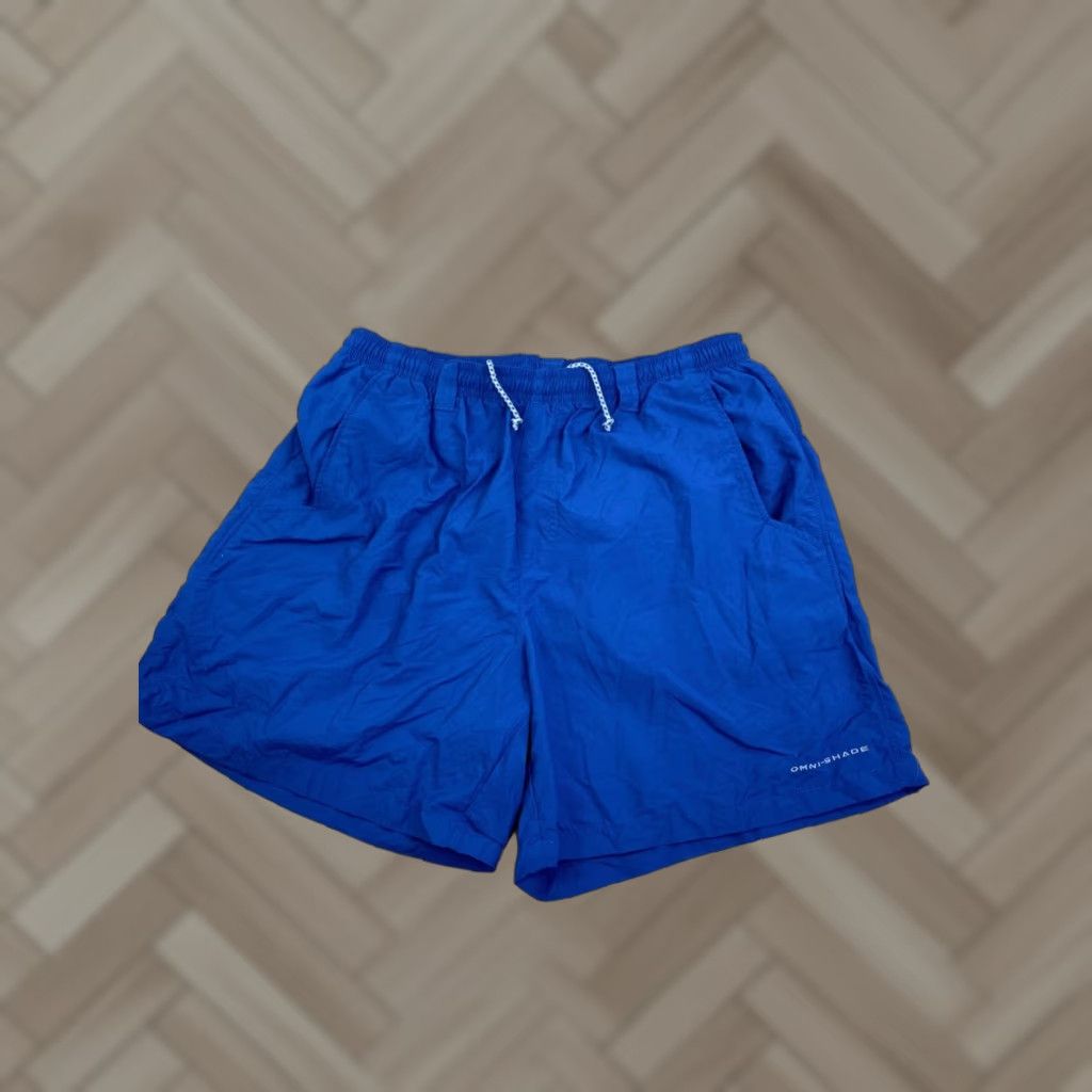 Vintage Columbia PFG Backcast Swim Shorts L Men Blue Nylon Polyester UV-Protection Pockets Lightweight Back Pocket 10074 Size US 33 - 1 Thumbnail