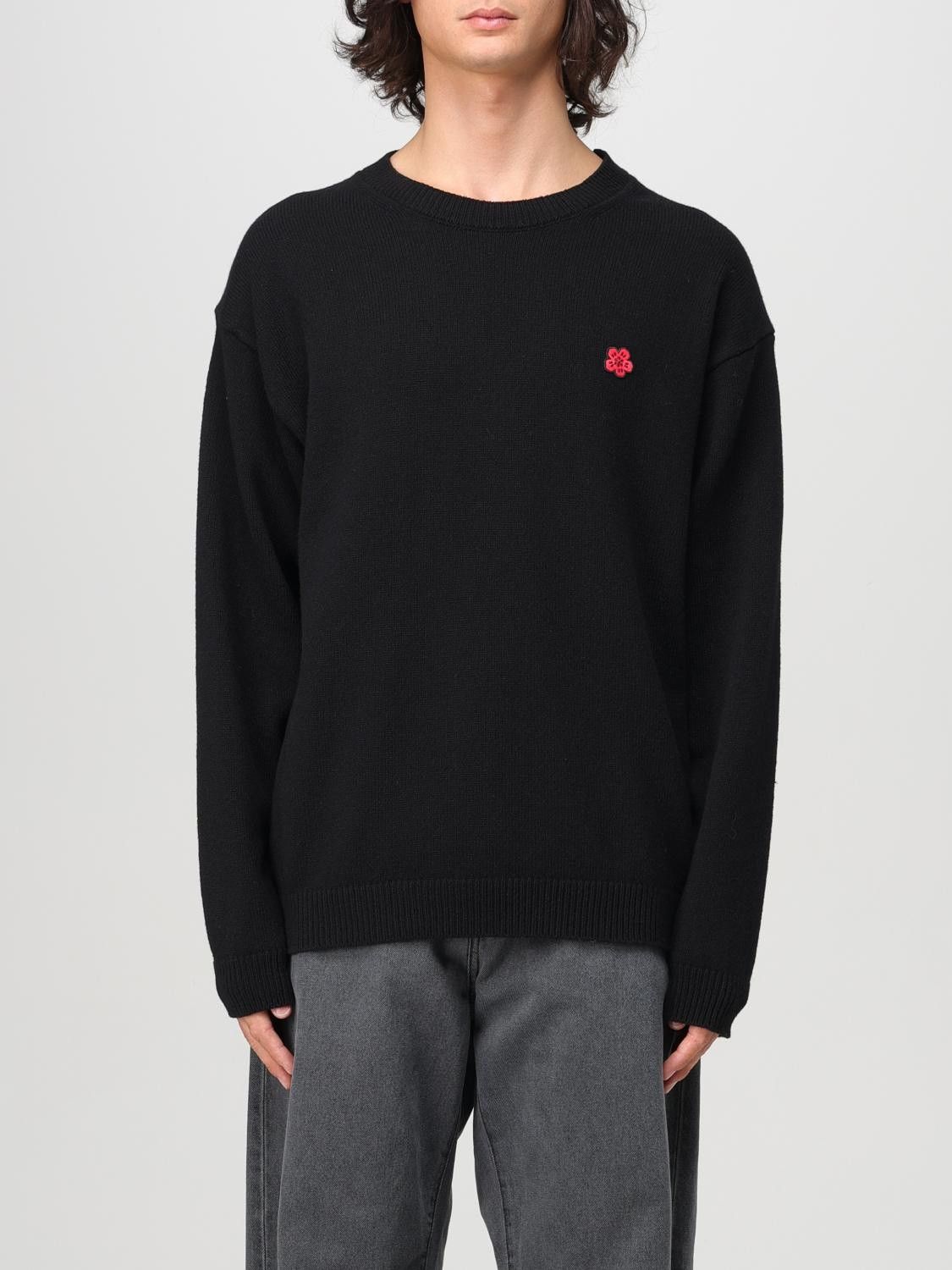 Kenzo o1s22i1n0125 Boke Flower Wool Sweater in Black Size US L / EU 52-54 / 3 - 1 Thumbnail