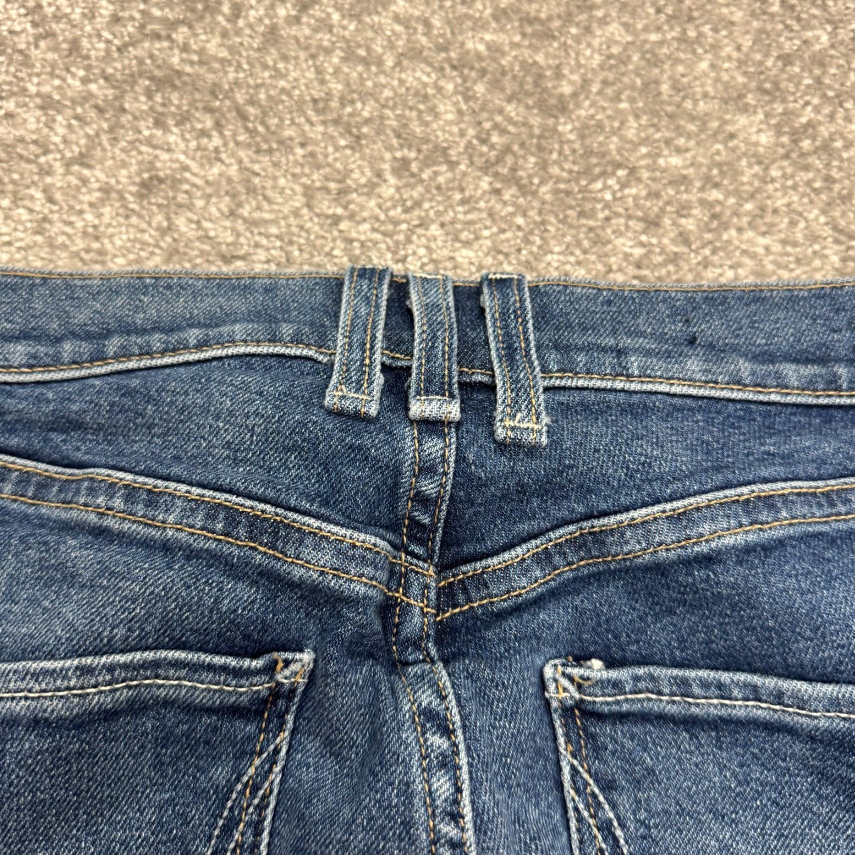 Vintage VINTAGE Mcquire Women Jeans Straight Fit High Rise 28x28 Blue Medium Wash Classic Denim Size 29" - 5 Thumbnail