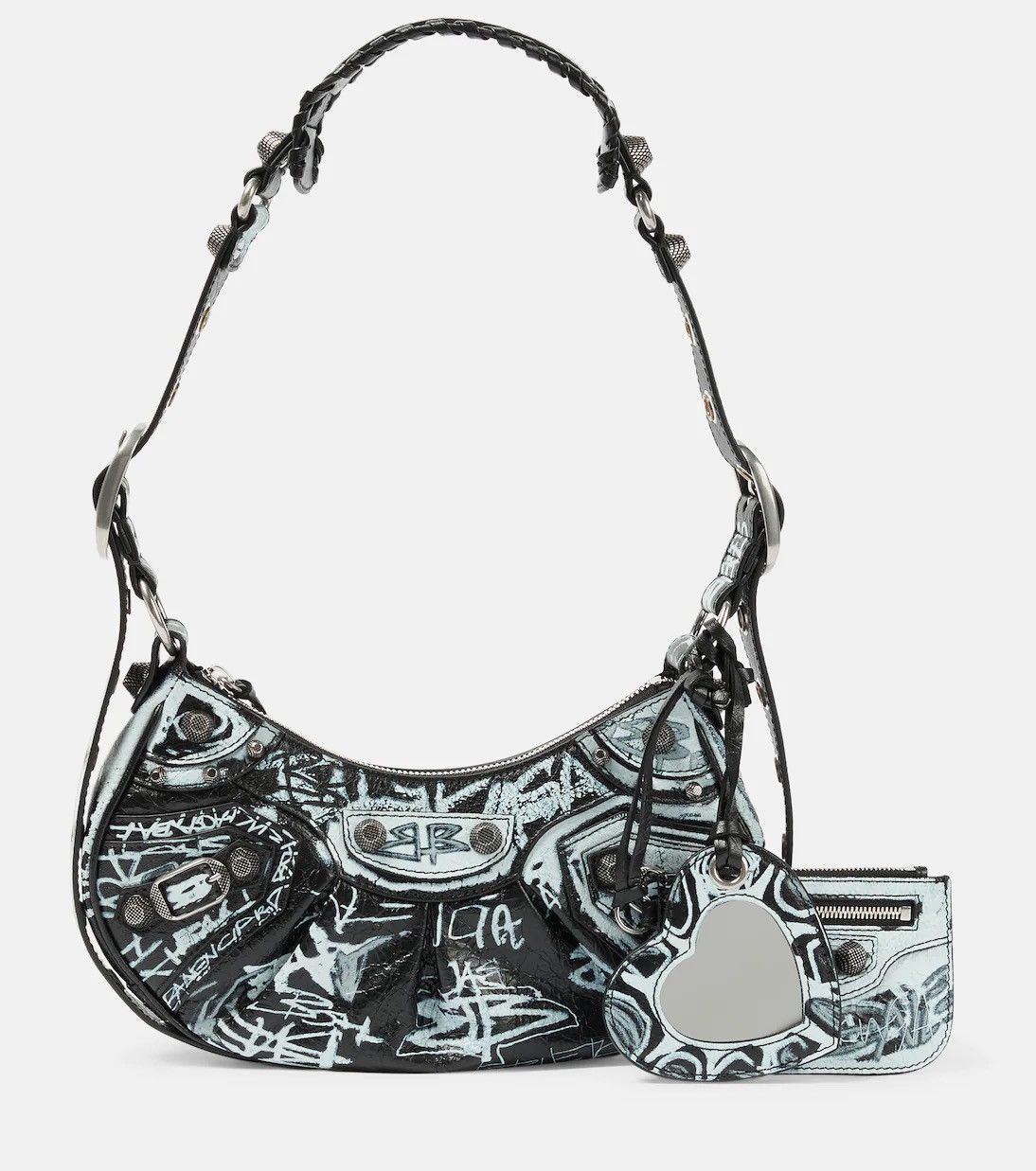 Balenciaga Balenciaga Cagole Small Graffiti Shoulder Bag Size ONE SIZE - 2 Thumbnail