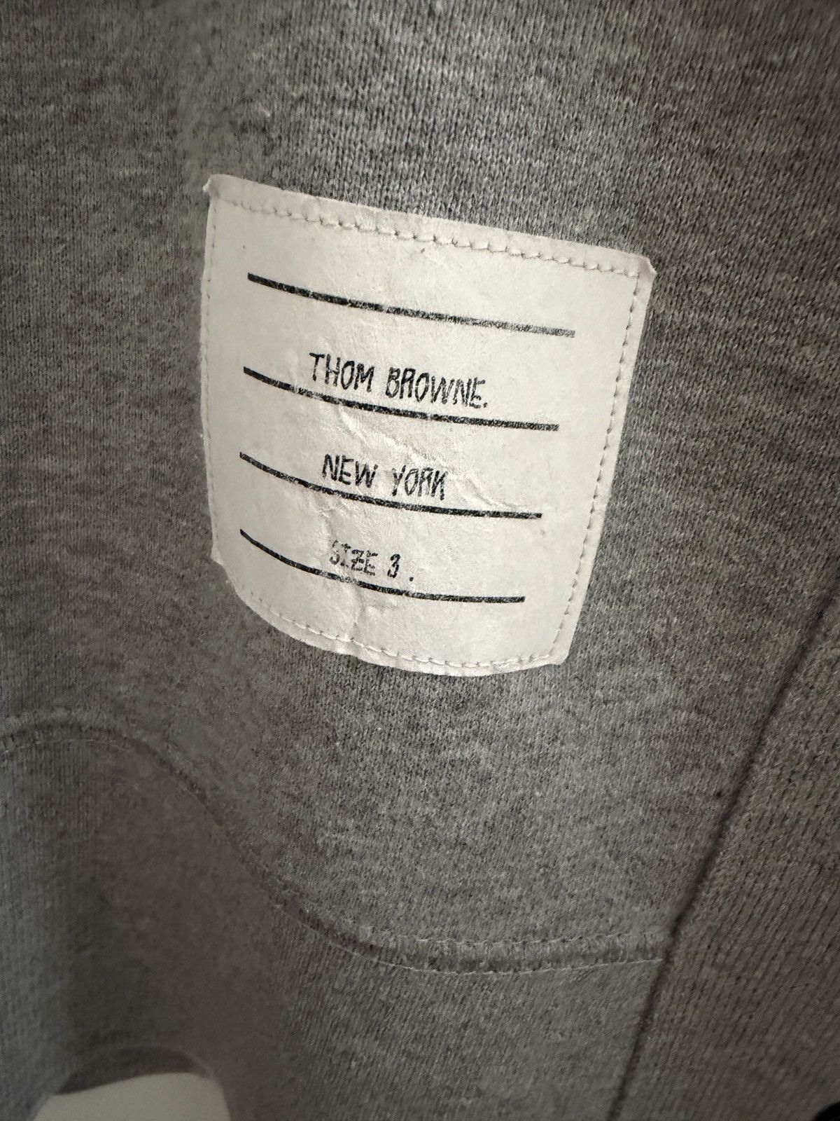 Thom Browne Thom Browne Gray Crewneck Sweatshirt 4-Bar Stripe Size 3 Size US M / EU 48-50 / 2 - 4 Thumbnail