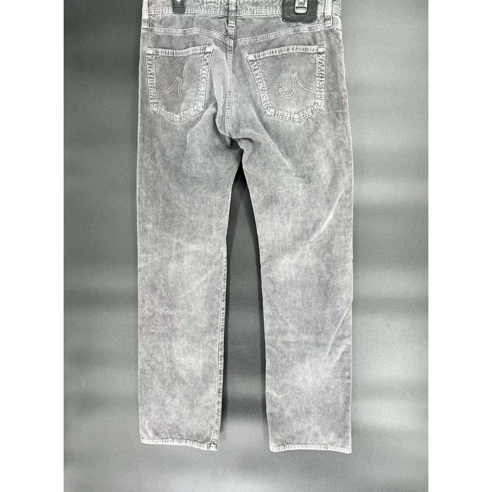 Vintage AG Adriano Goldschmied The Protege Corduroy Pants Men 34x33 Straight Leg Gray 5-Pocket USA Chino Size US 34 / EU 50 - 7 Thumbnail