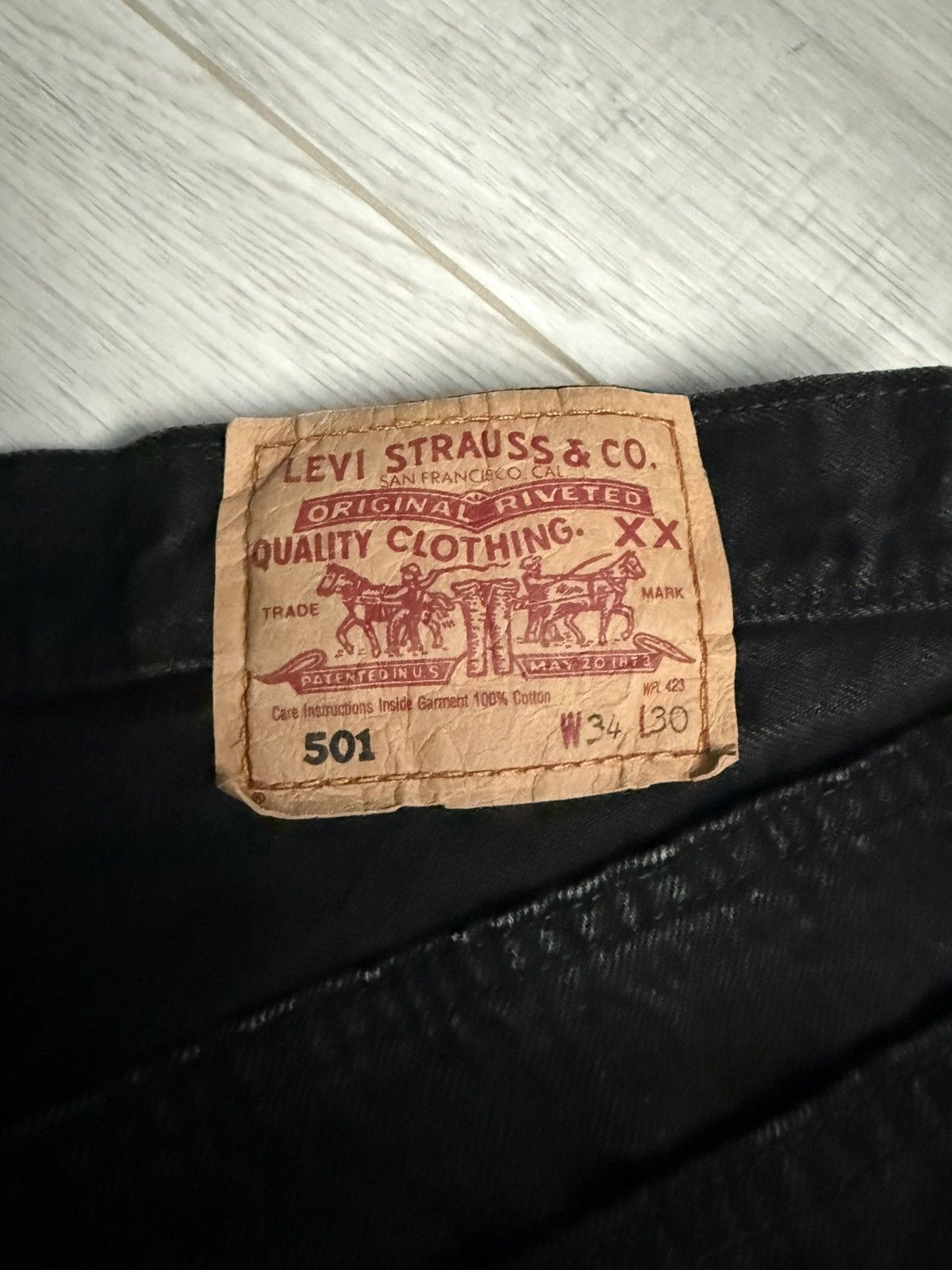 Levi's × Levi's Vintage Clothing × Vintage Vintage Levi’s black denim Pants baggy jeans Size US 34 / EU 50 - 6 Thumbnail