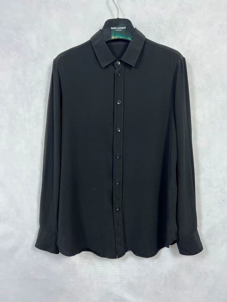 Saint Laurent Paris Saint laurent paris 0 FW Darth Vader basic mulberry silk sh Size M / US 6-8 / IT 42-44 - 1 Thumbnail