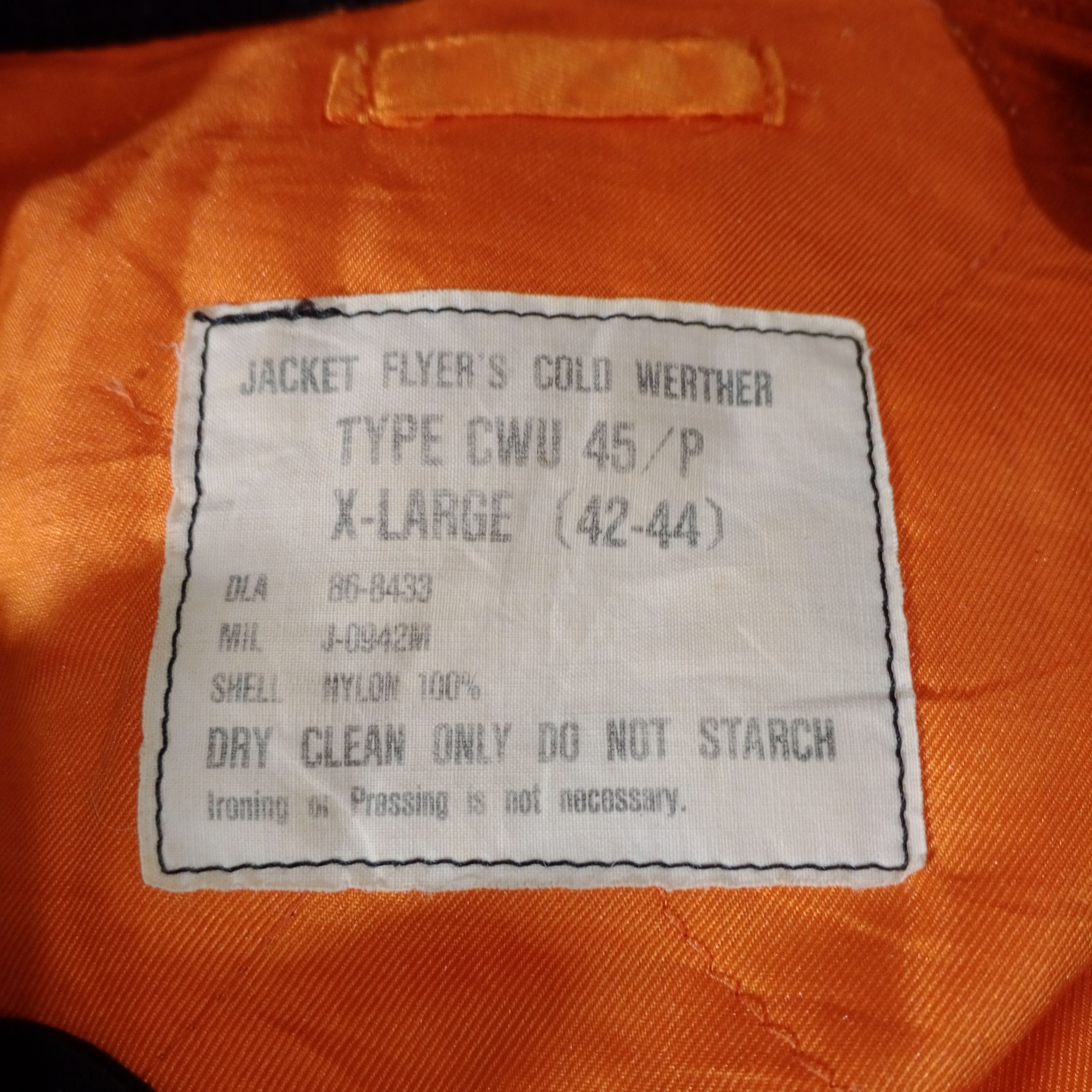 Vintage Vintage CWU-45 Flight Jacket Size US XL / EU 56 / 4 - 7 Thumbnail
