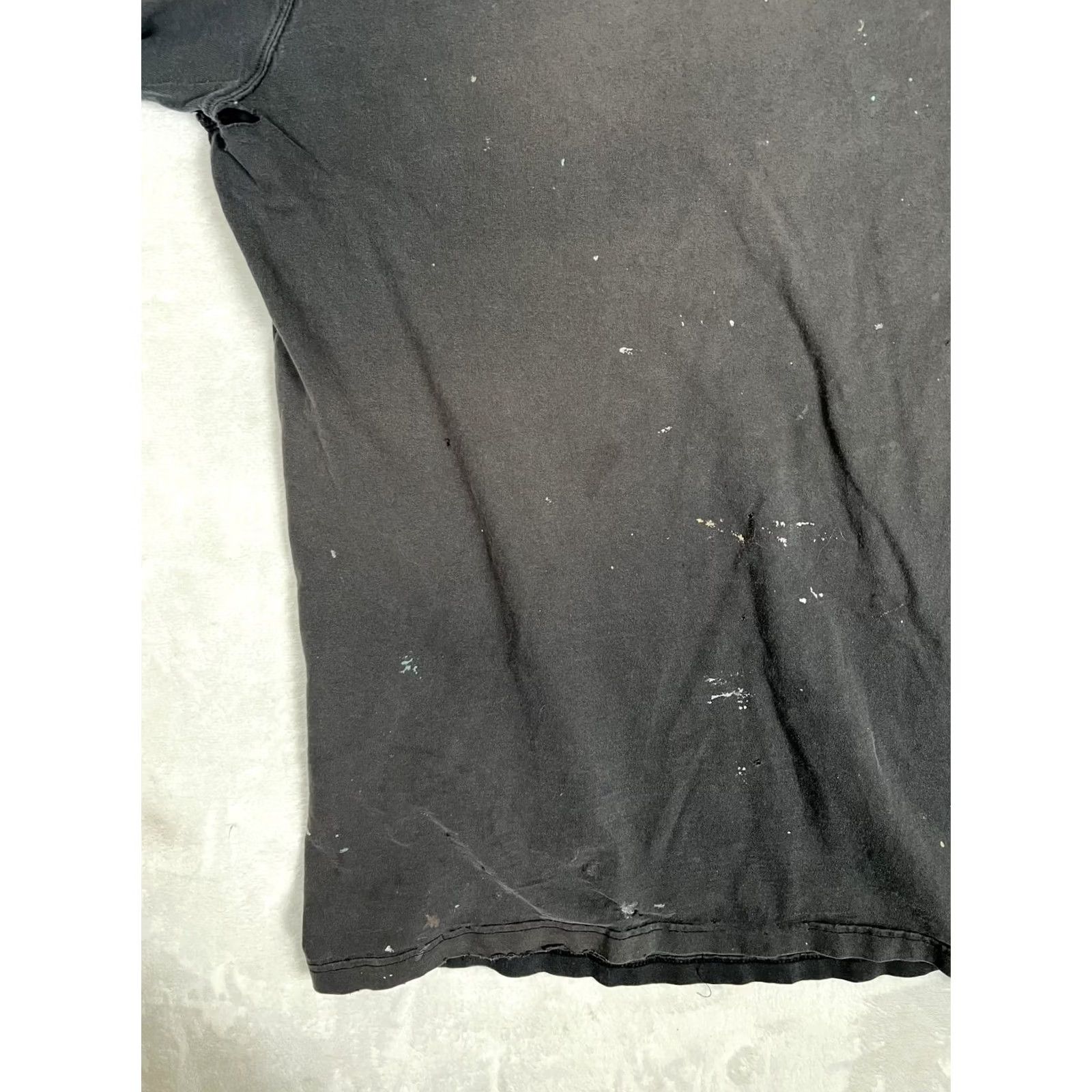 Carhartt Carhartt Pocket T-Shirt Mens 3XLT Black K87 Workwear Paint Stains Distressed Size US XXL / EU 58 / 5 - 4 Thumbnail