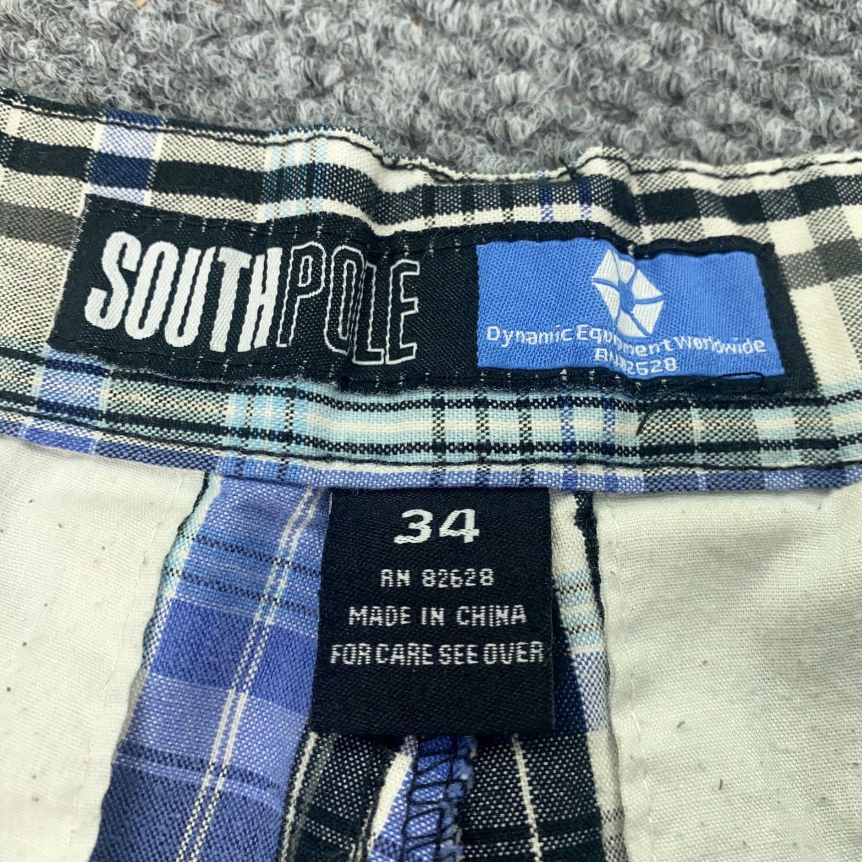 Southpole Southpole Plaid Bermuda Shorts Mens Size 34 Blue 12" Inseam Y2K Skater Grunge Size US 34 / EU 50 - 7 Thumbnail