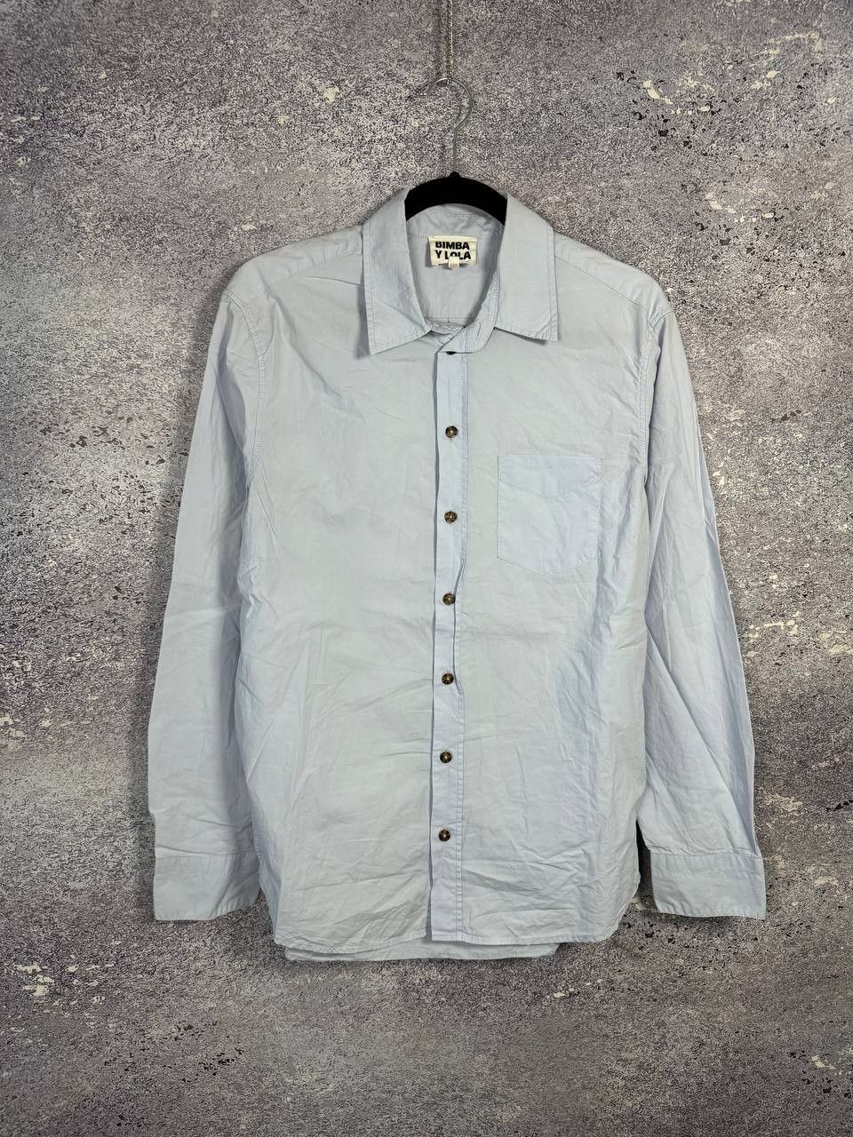 Designer × Japanese Brand × Vintage Bimba y Lola Blue Shirt Button Up Oldmoney Small Size US S / EU 44-46 / 1 - 1 Thumbnail