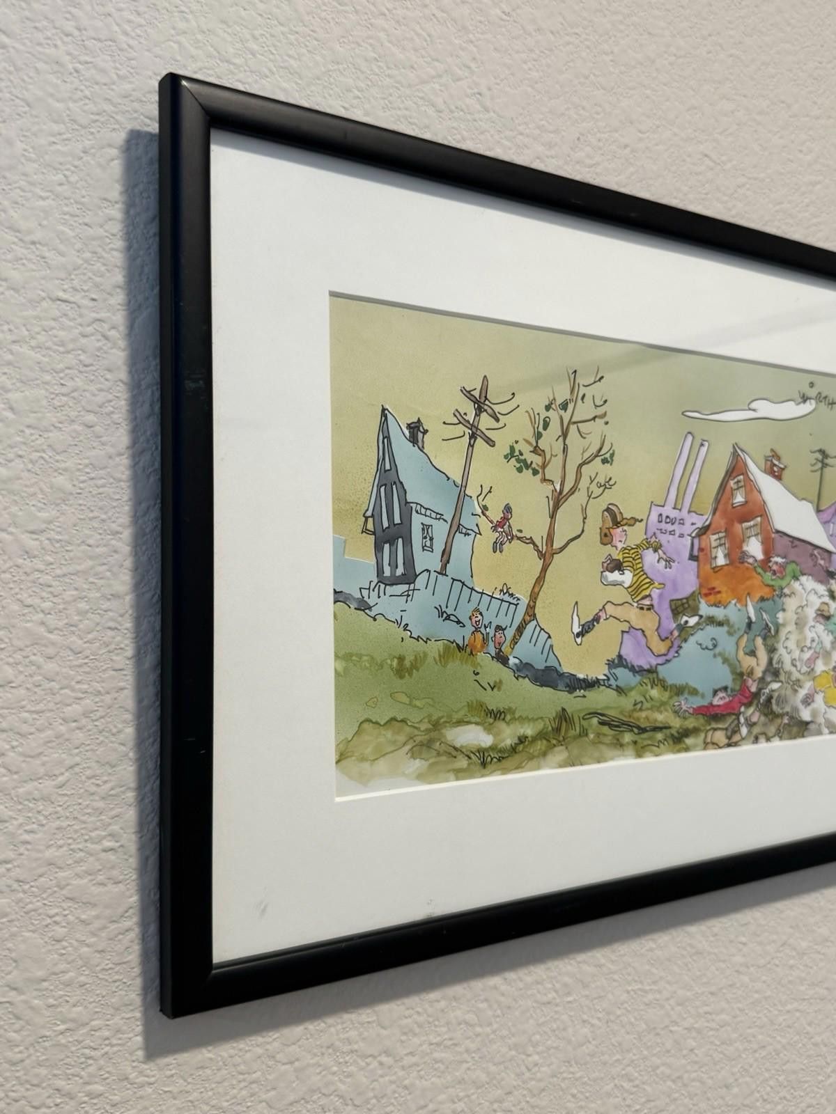 The Unbranded Brand Cliff Wirth Signed Original Cartoon Art Framed One of One Size ONE SIZE - 3 Thumbnail