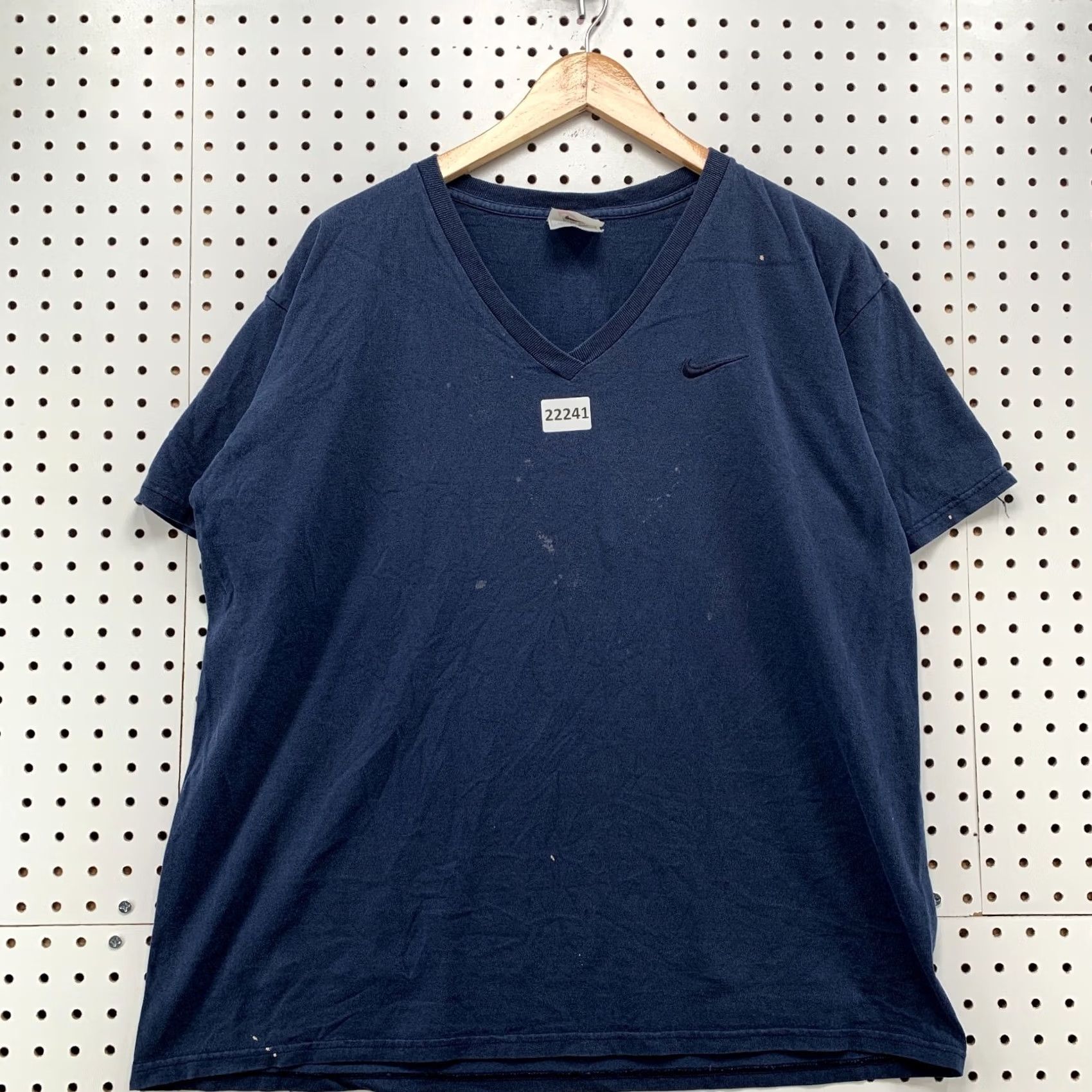 Nike VINTAGE Nike Shirt Navy Blue Embroidered Swoosh Adult Large 22.5x27 90s Shirt Mens Size US L / EU 52-54 / 3 - 2 Thumbnail