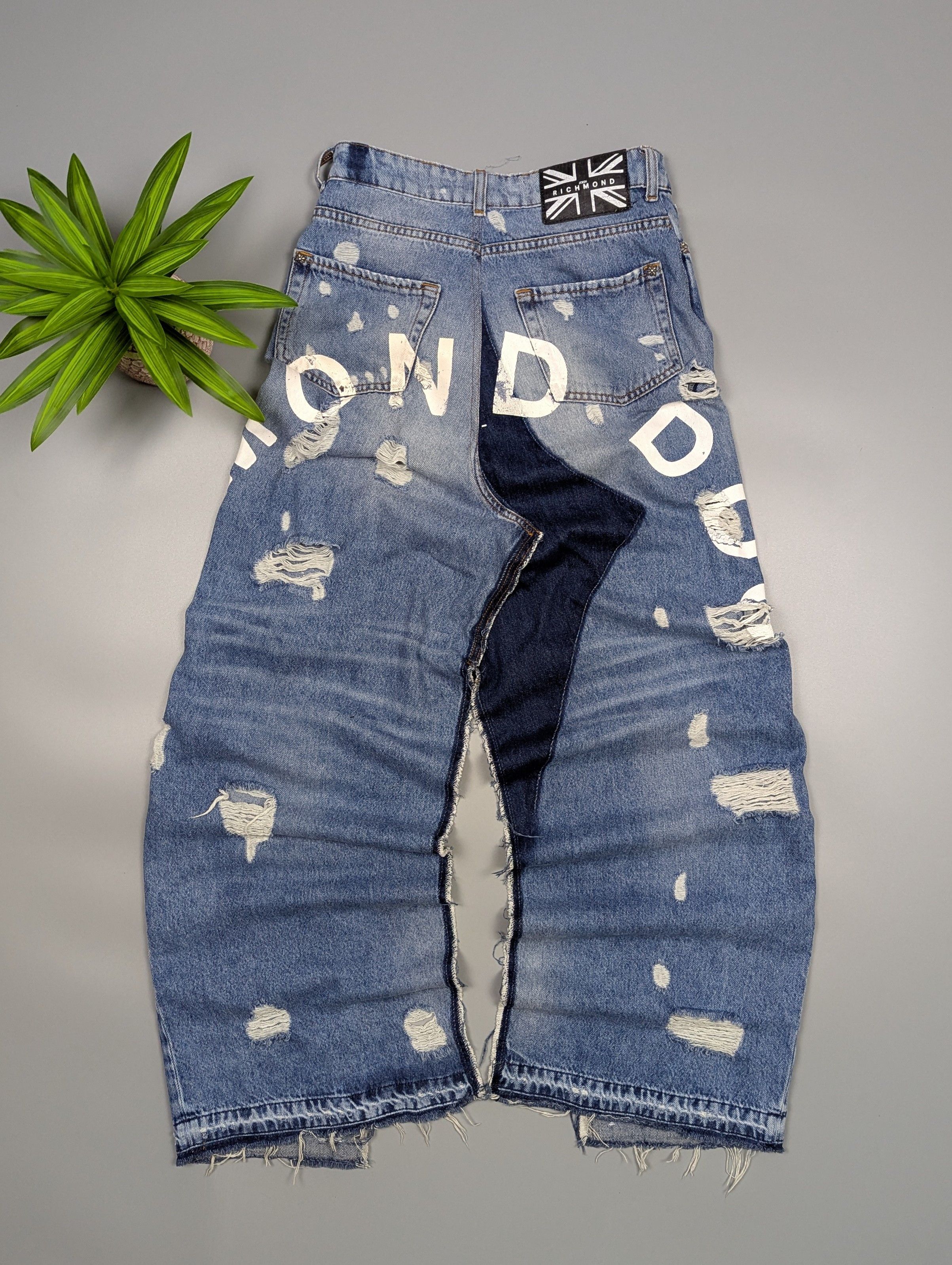 John Richmond JORDIN Denim Maxi Skirt Y2K Jeans Style