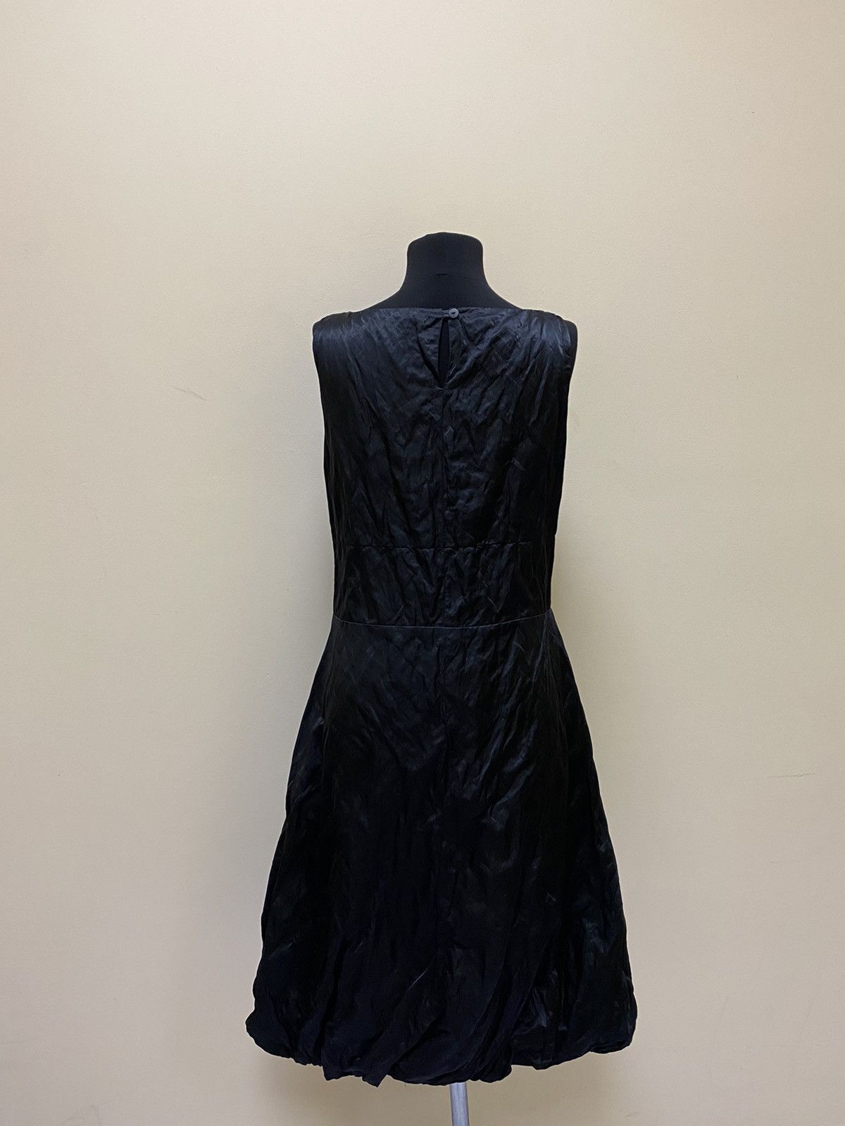 Sarah Pacini Sarah Pacini Black Cotton/Nylon Midi Dress Size 3 Size L / US 10 / IT 46 - 8 Thumbnail