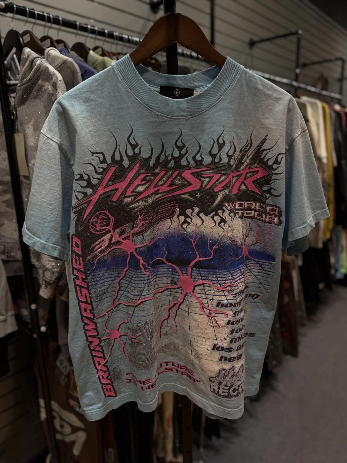 HELLSTAR Hellstar Men's Blue Pink T-Shirt Size (M) 100% Authentic Size US M / EU 48-50 / 2 - 1 Thumbnail