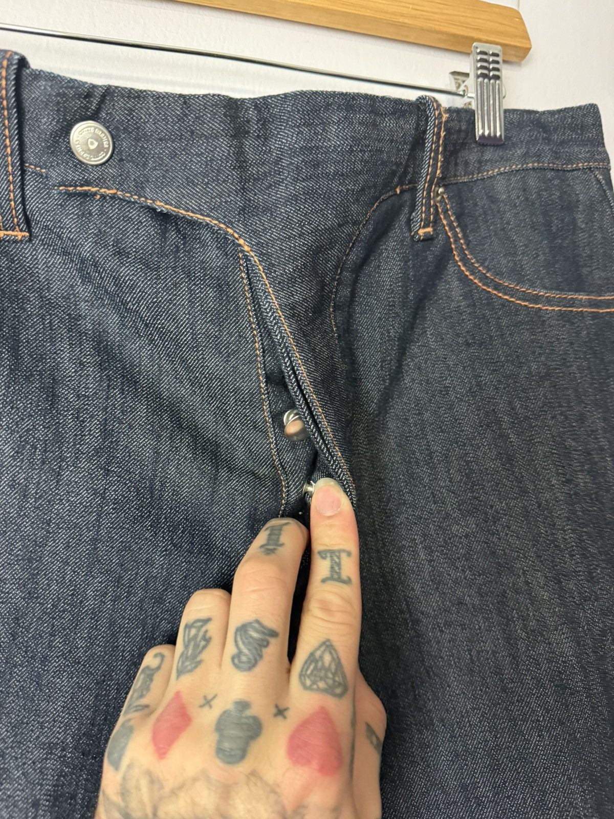 Other Cotte Darmes Jeans Blue Size 32 Skinny Dark Wash Size US 32 / EU 48 - 4 Thumbnail