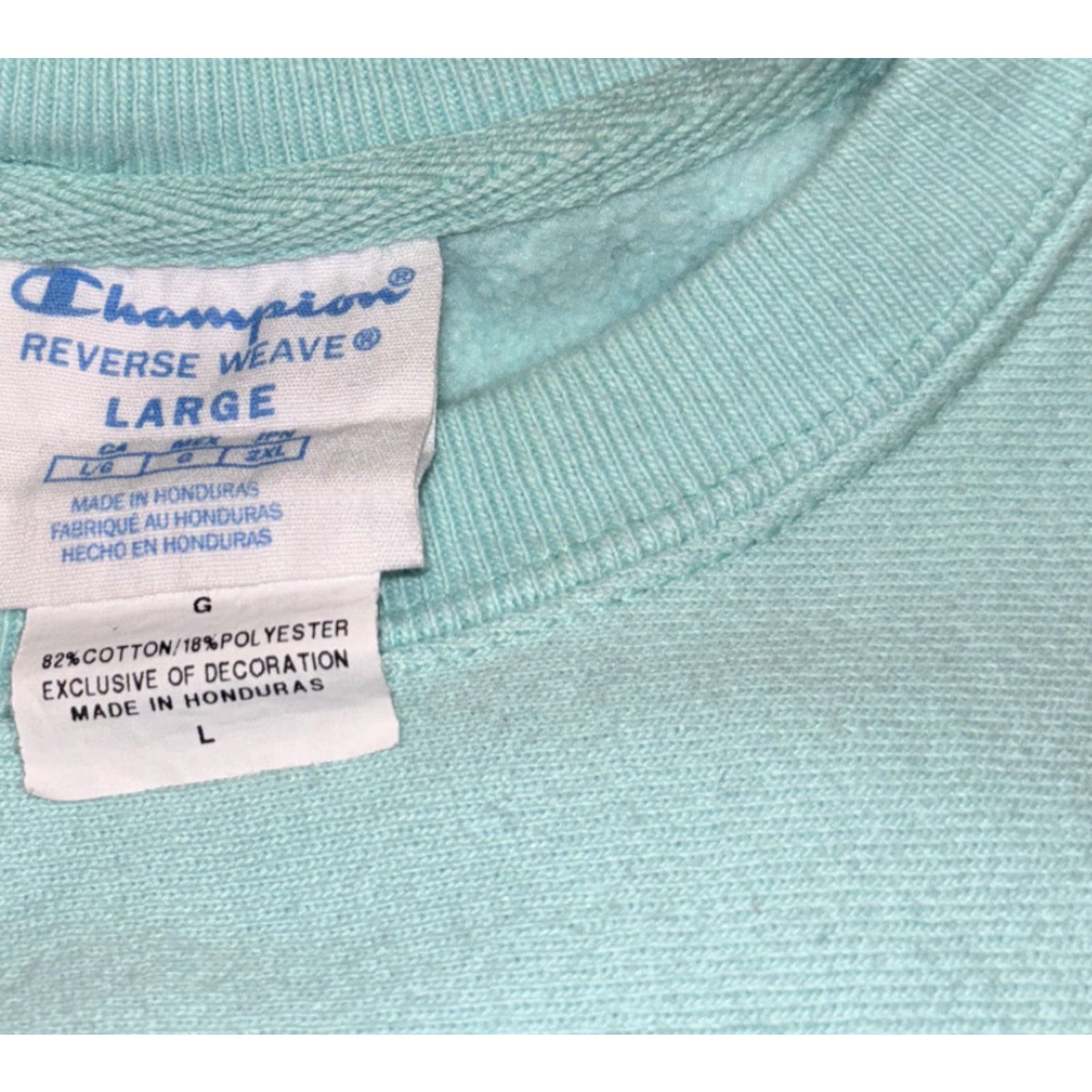 Champion Champion Reverse Weave Pullover Crewneck Logo Print Sweatshirt Sz Large Blue Size US L / EU 52-54 / 3 - 4 Thumbnail