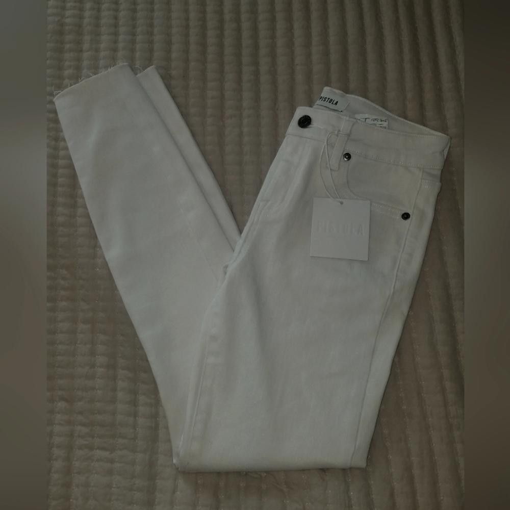 Designer NWT Pistola White Audrey Aspen Jean's size 26 Size 26" / US 2 / IT 38 - 2 Thumbnail