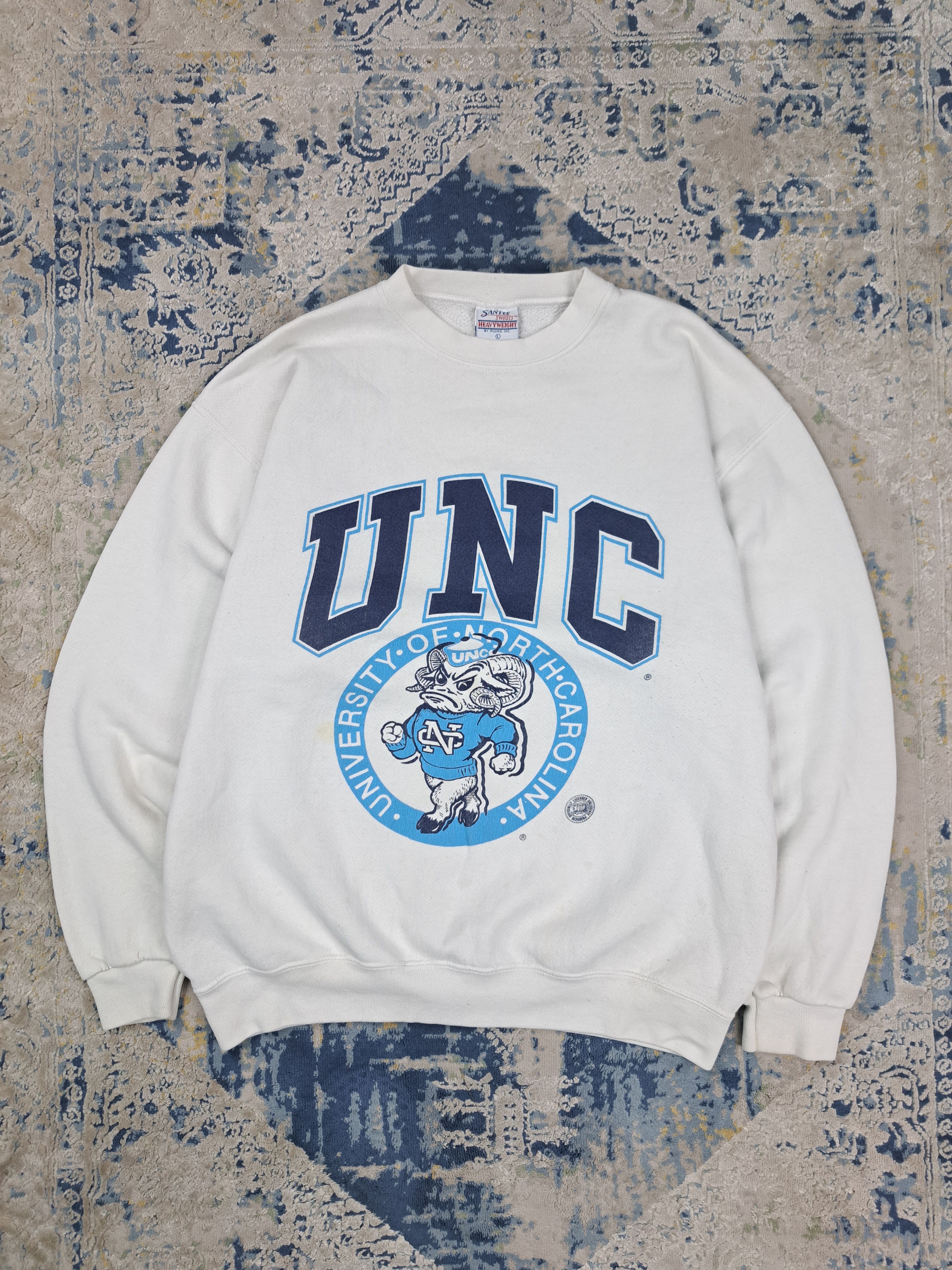 Vintage Vintage 90s UNC College Sweatshirt North Carolina Basketball Size US L / EU 52-54 / 3 - 1 Thumbnail