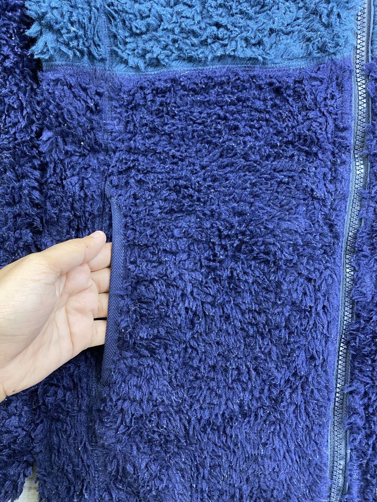 Japanese Brand × Uniqlo × Vintage Vintage Uniqlo Two Tone Sherpa Zipper Jacket Size US M / EU 48-50 / 2 - 7 Thumbnail