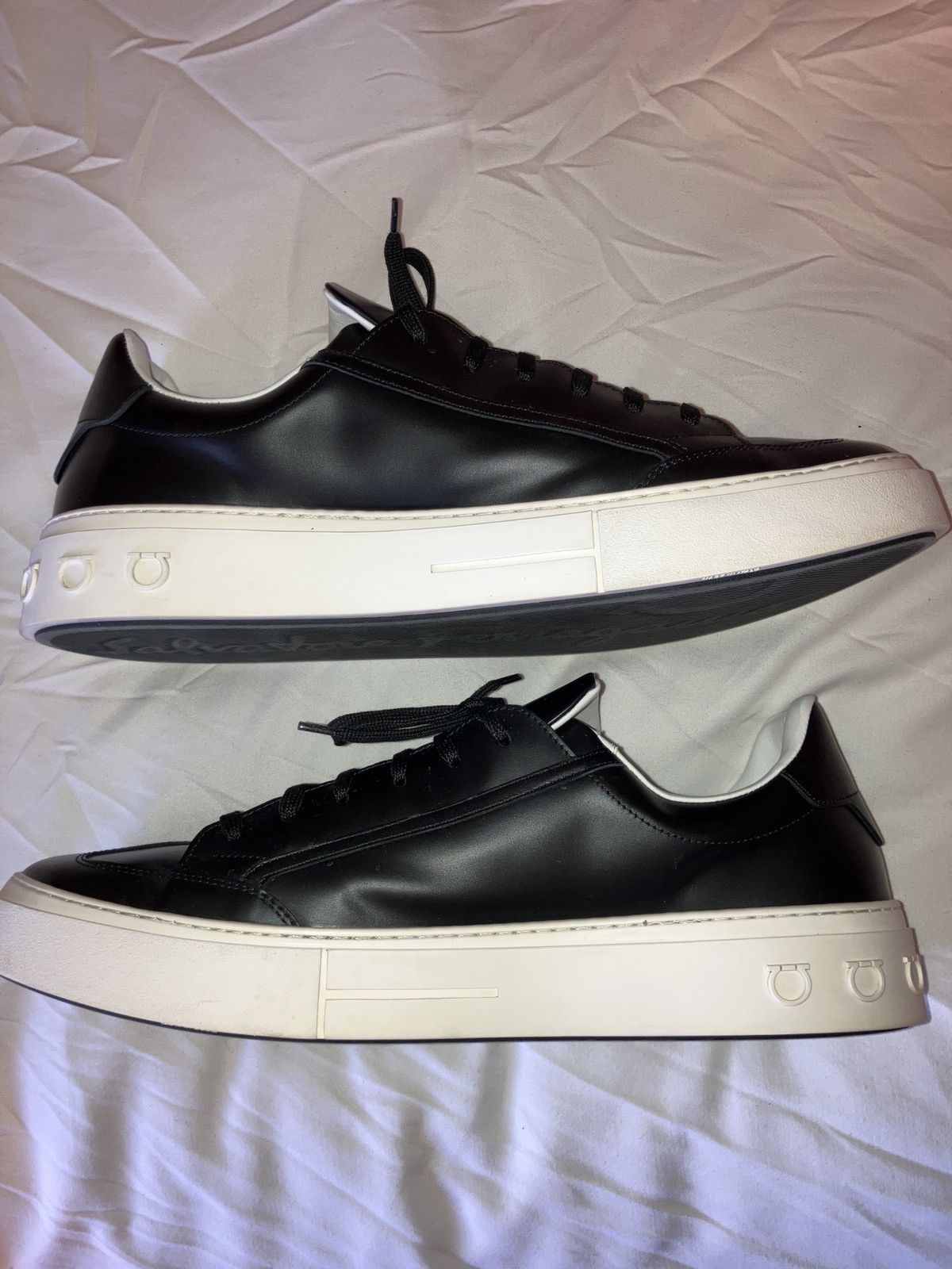 Salvatore Ferragamo Salvatore Ferragamo BORG 0697633 NERO CALF Size US 13 / EU 46 - 6 Thumbnail