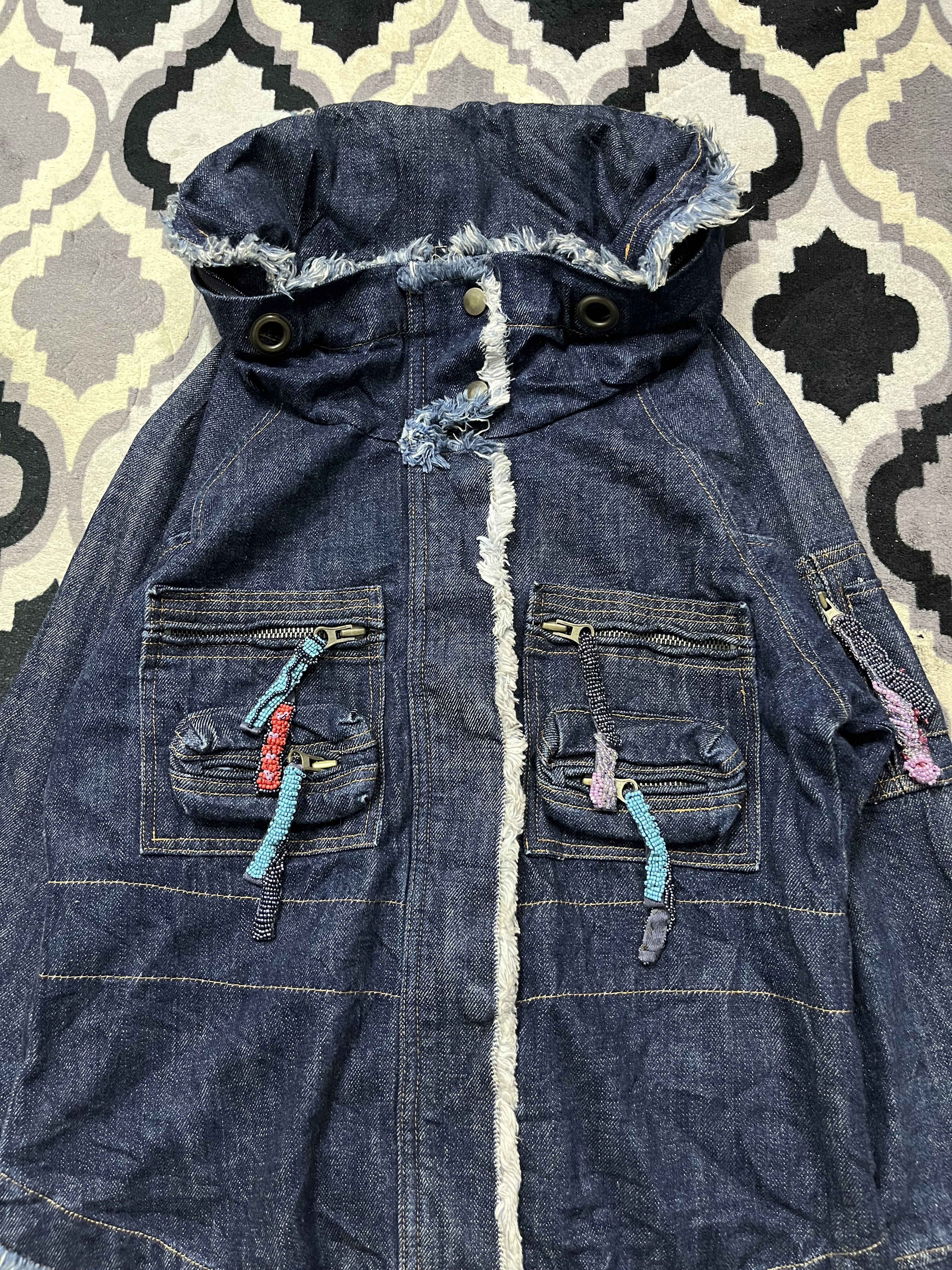 Japanese goa style bono denim jacket