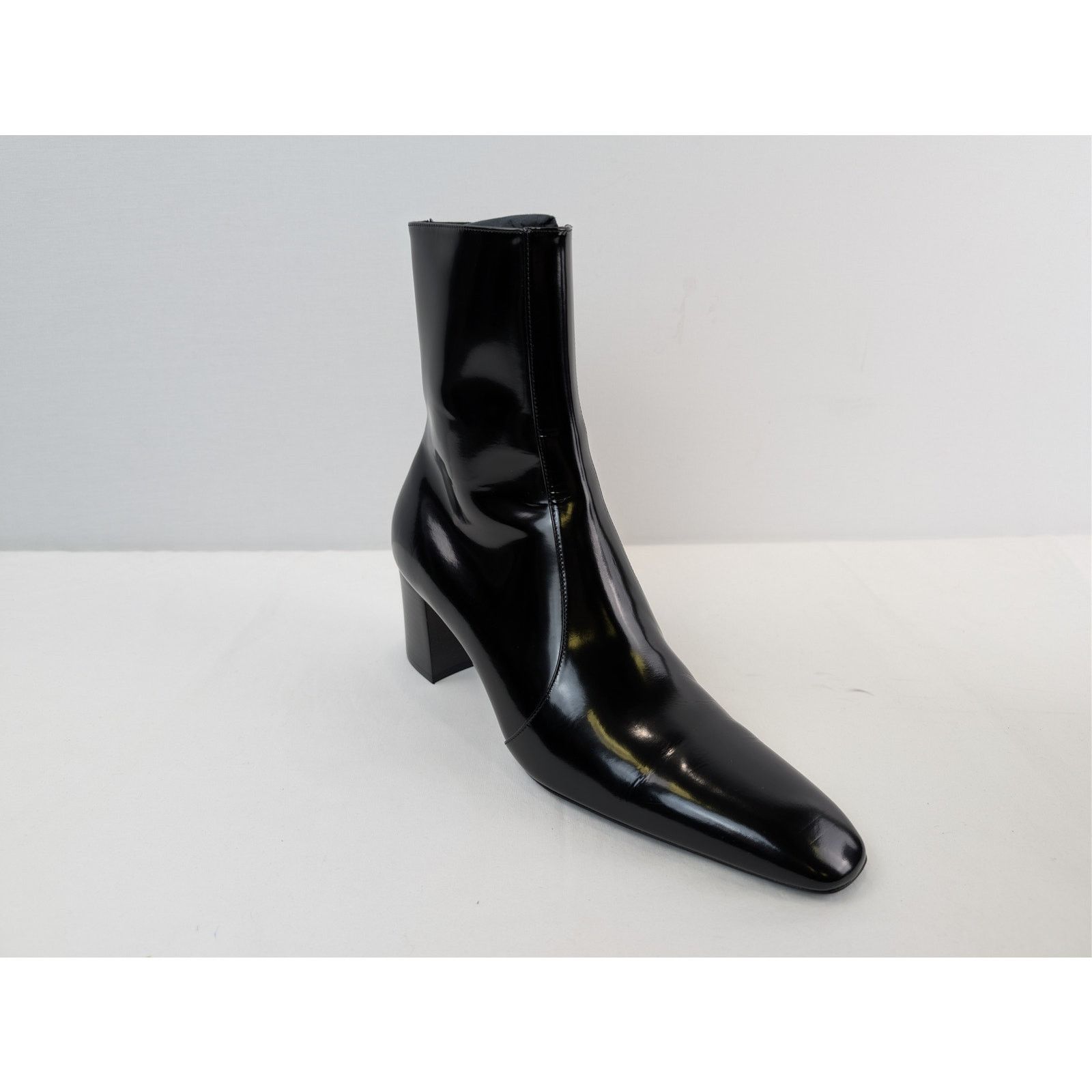 Saint Laurent Paris o1rshd1 / 555 / XIV 70 Zipped Boots in Black Size US 8.5 / EU 41-42 - 3 Thumbnail