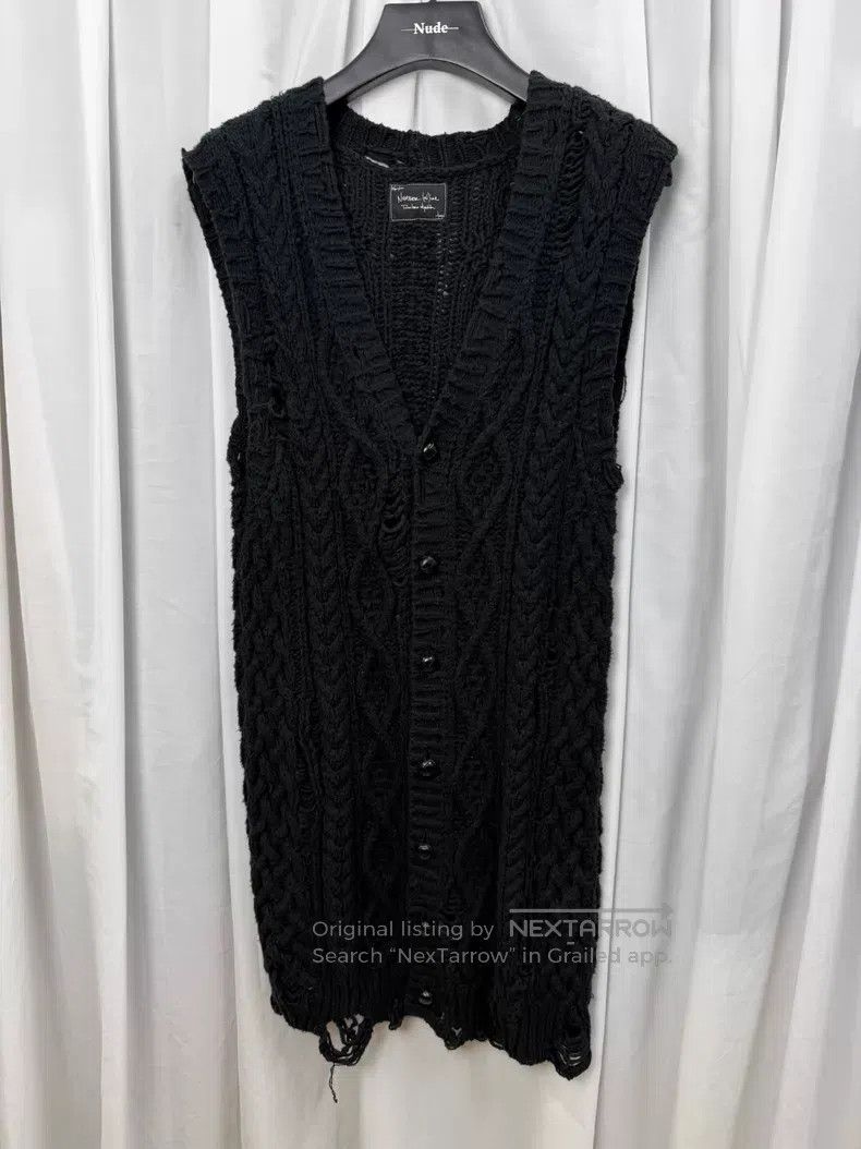 Takahiromiyashita The Soloist. Takahiro Miyashita The Soloist Size 2 Damaged knitted vest| Size M / US 6-8 / IT 42-44 - 1 Thumbnail