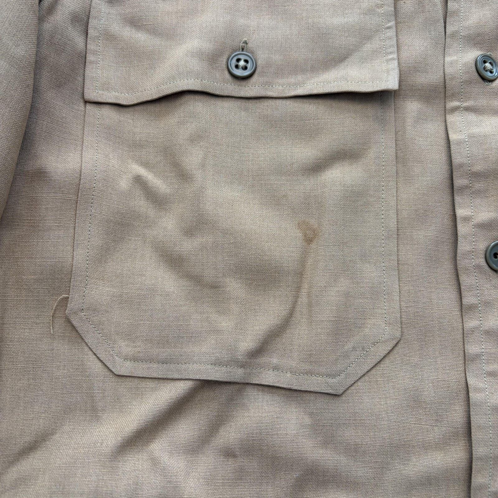 Vintage Vtg La Playa Marlboro Shirt Mens 42 M Wool Blend 1940s Mil Size US M / EU 48-50 / 2 - 8 Thumbnail