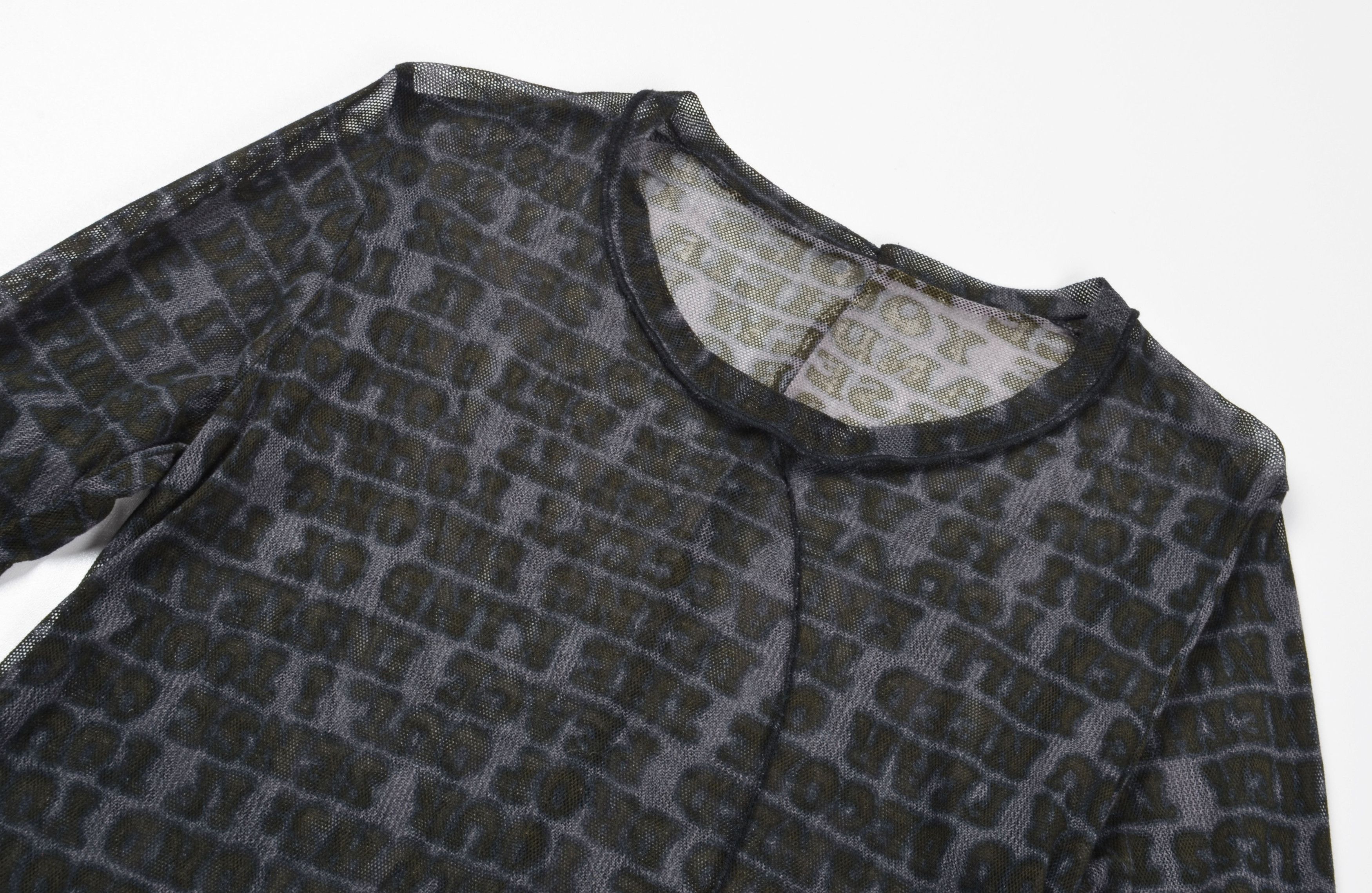 Rundholz Rundholz Mesh Sheer Long Sleeve Avant-Garde Blouse Top Size M / US 6-8 / IT 42-44 - 5 Thumbnail