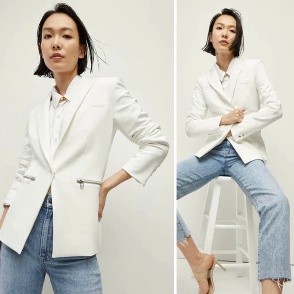 Veronica Beard Veronica Beard Blazer Schoolboy Scuba Dickey Blazer Jacket W Size M / US 6-8 / IT 42-44 - 1 Thumbnail