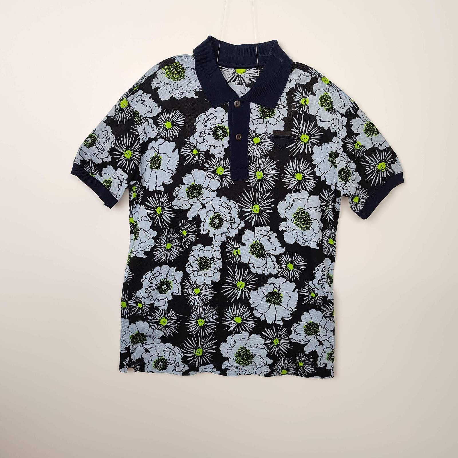 Prada Prada Floral Print Polo Shirt Size M Size US M / EU 48-50 / 2 - 1 Thumbnail