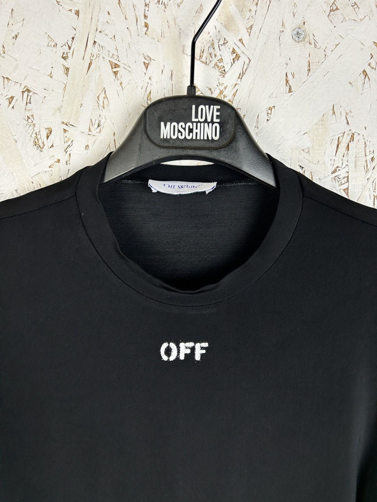 Off-White Off-White Off Stamp Stretch Jersey Top Long Sleeve IT 40 Size M / US 6-8 / IT 42-44 - 2 Thumbnail