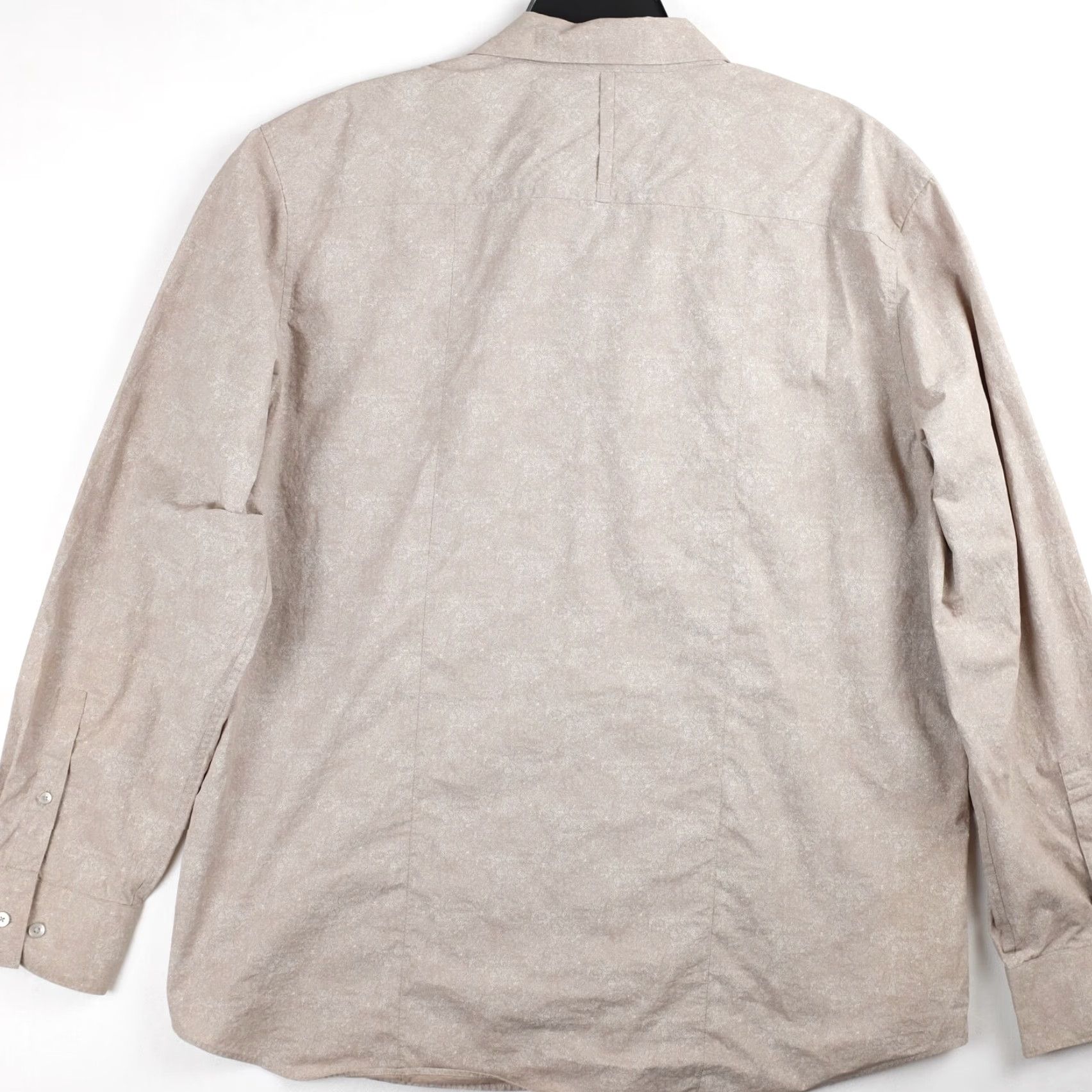 Calvin Klein Calvin Klein Men's Button-Up Shirt Beige Patterned Long Sleeve XL Size US XL / EU 56 / 4 - 2 Thumbnail