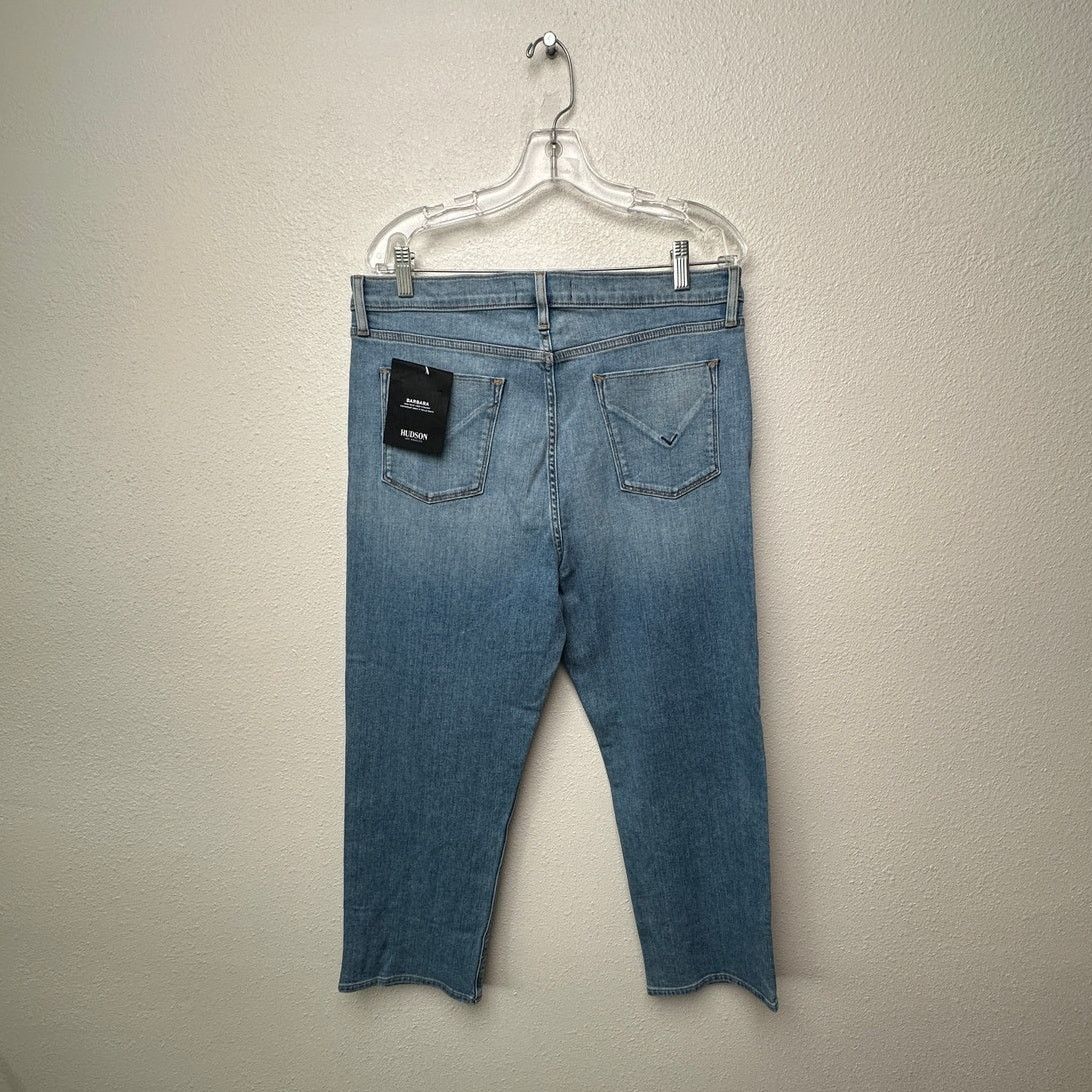 Hudson NWT Hudson Barbara High Waist Crop Straight Jeans Blue 33 Size 33" - 4 Thumbnail