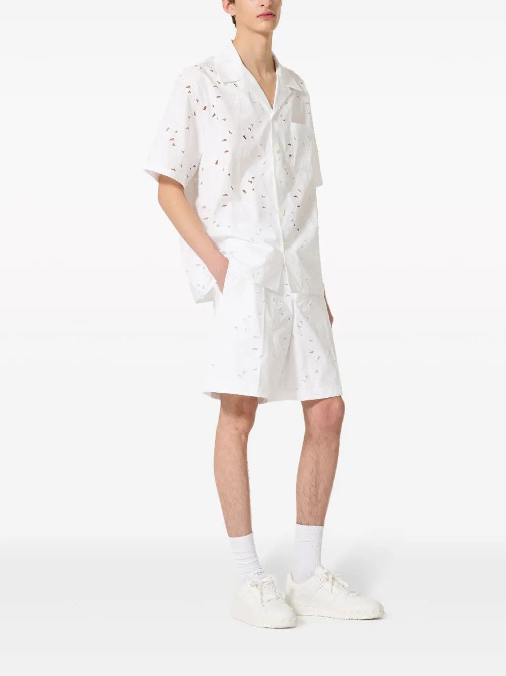 Valentino o1y0525 Short in White Size US 32 / EU 48 - 4 Thumbnail
