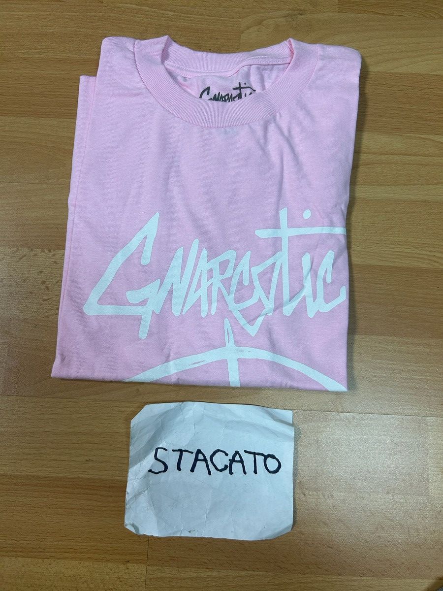 Gnarcotic × Rap Tees Gnarcotic Lil Gnar Peace Sign Tee Pink, Size US M / EU 48-50 / 2 - 5 Thumbnail