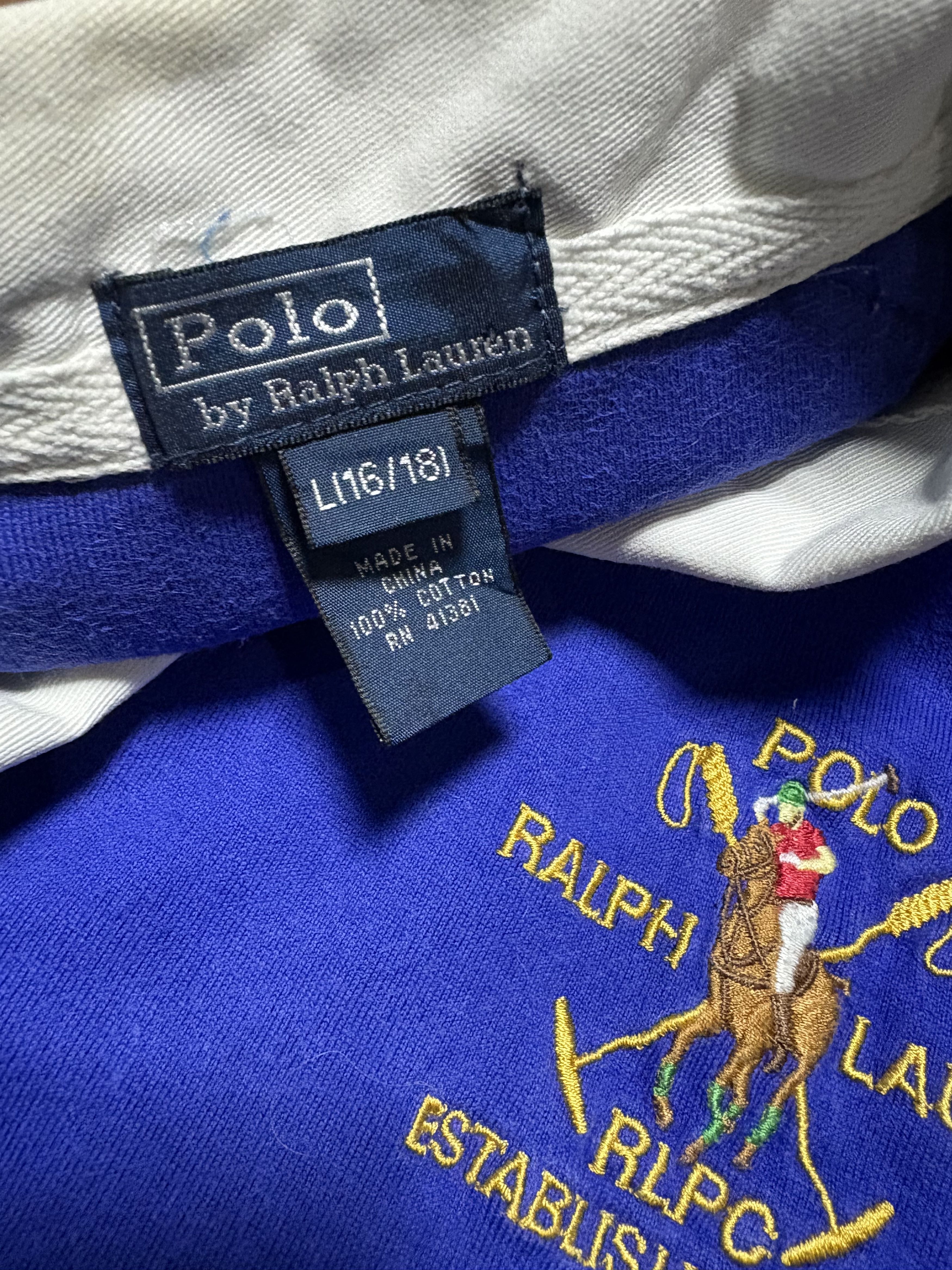 Polo Ralph Lauren Archive , Vintage Polo ralph laurent Rugby shirt Size US M / EU 48-50 / 2 - 4 Thumbnail